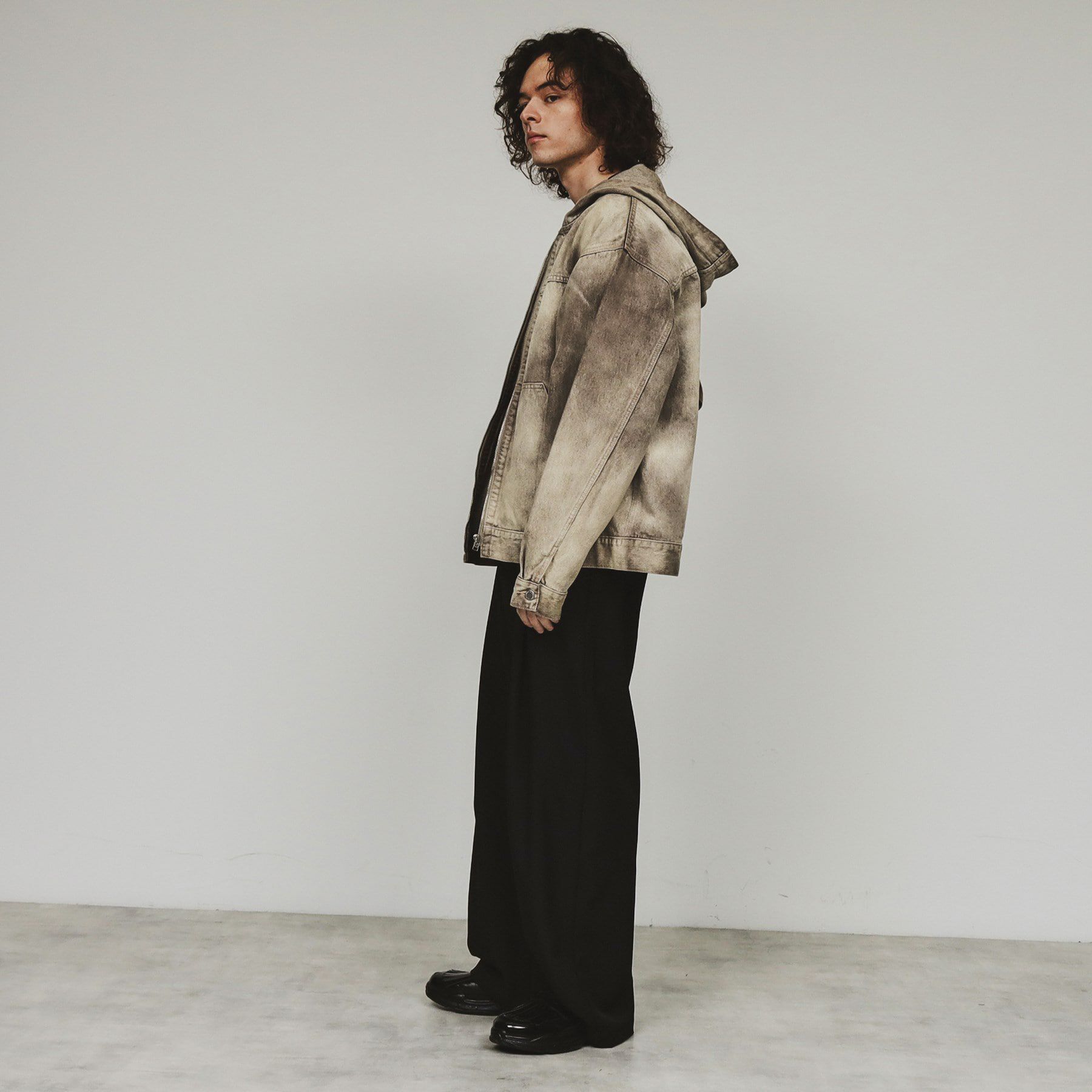 tk.TAKEO KIKUCHI「【セットアップ対応】フーデットデニムブルゾン」|ブルゾン・スタジャン|