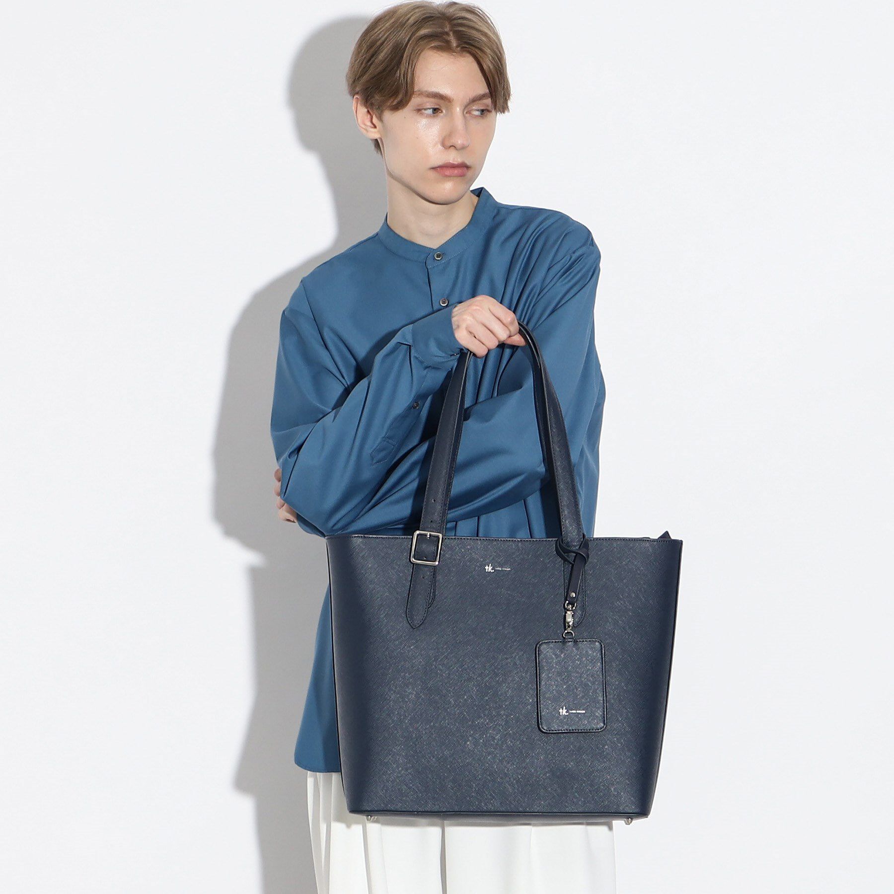 tk.TAKEO KIKUCHI「サフィアーノトートバッグ（パスケース付き）」|トートバッグ|