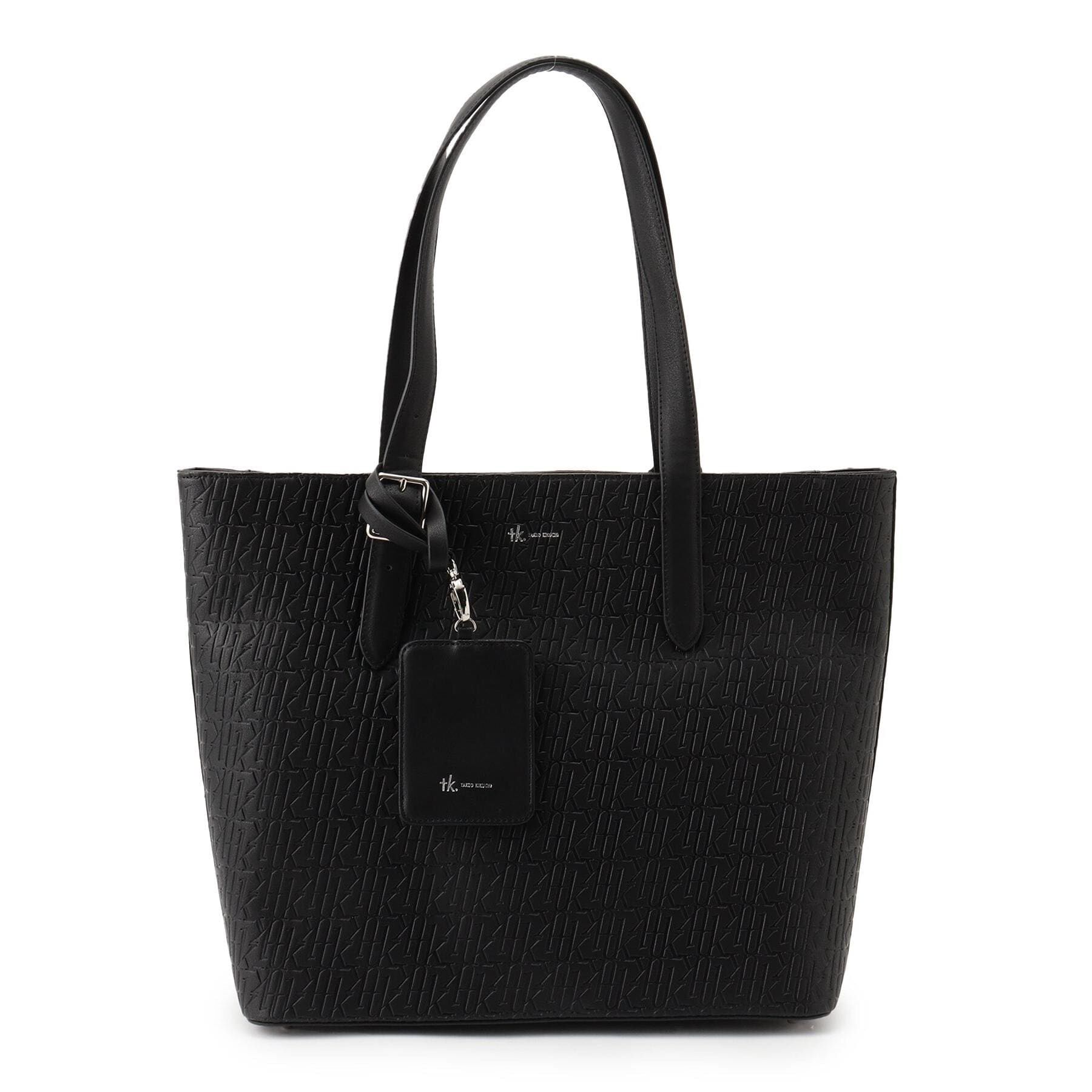 tk.TAKEO KIKUCHI「サフィアーノトートバッグ（パスケース付き）」|トートバッグ|ブラック(219)