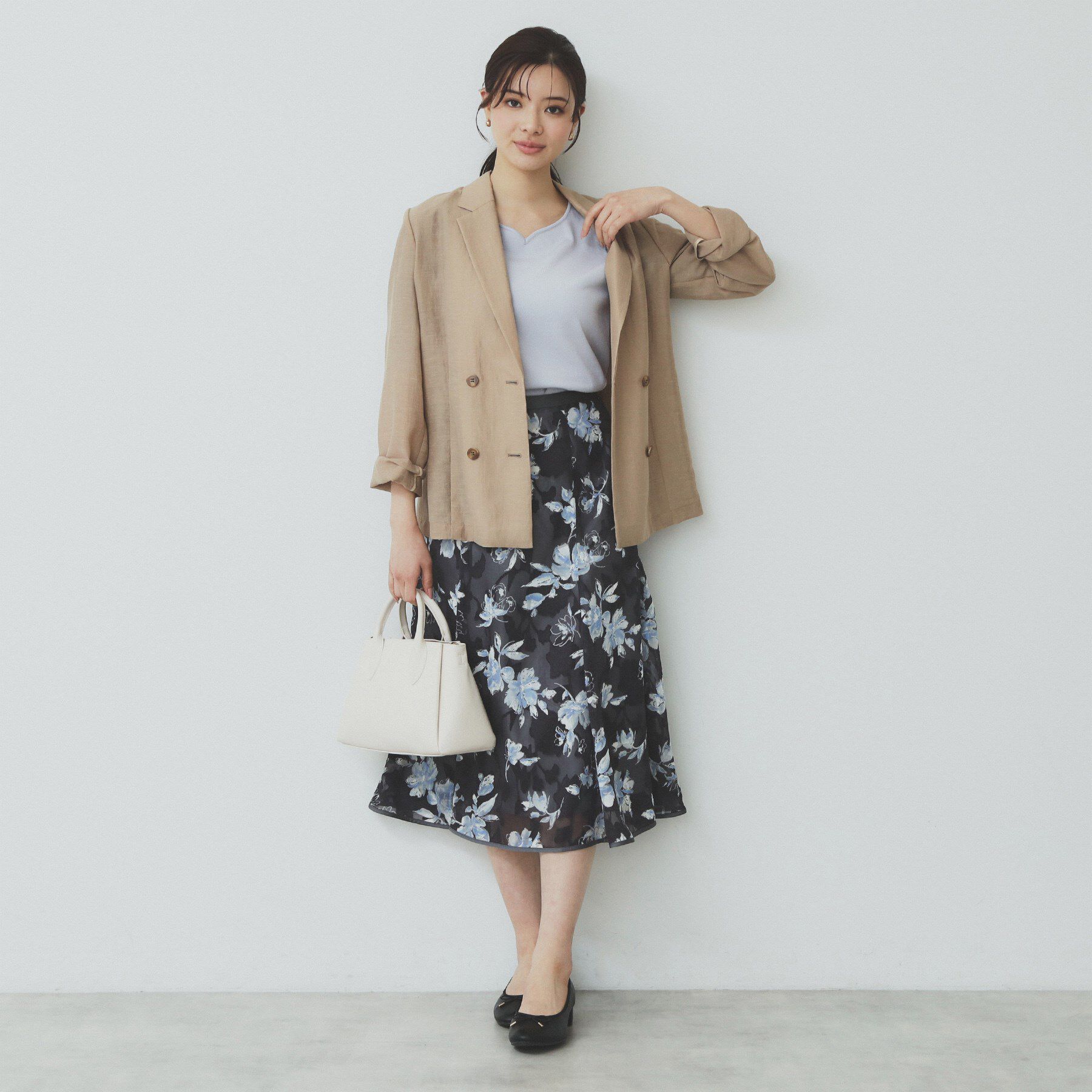 index「チュールレーススリーブニット【洗濯機洗い可】」|ニット・セーター|