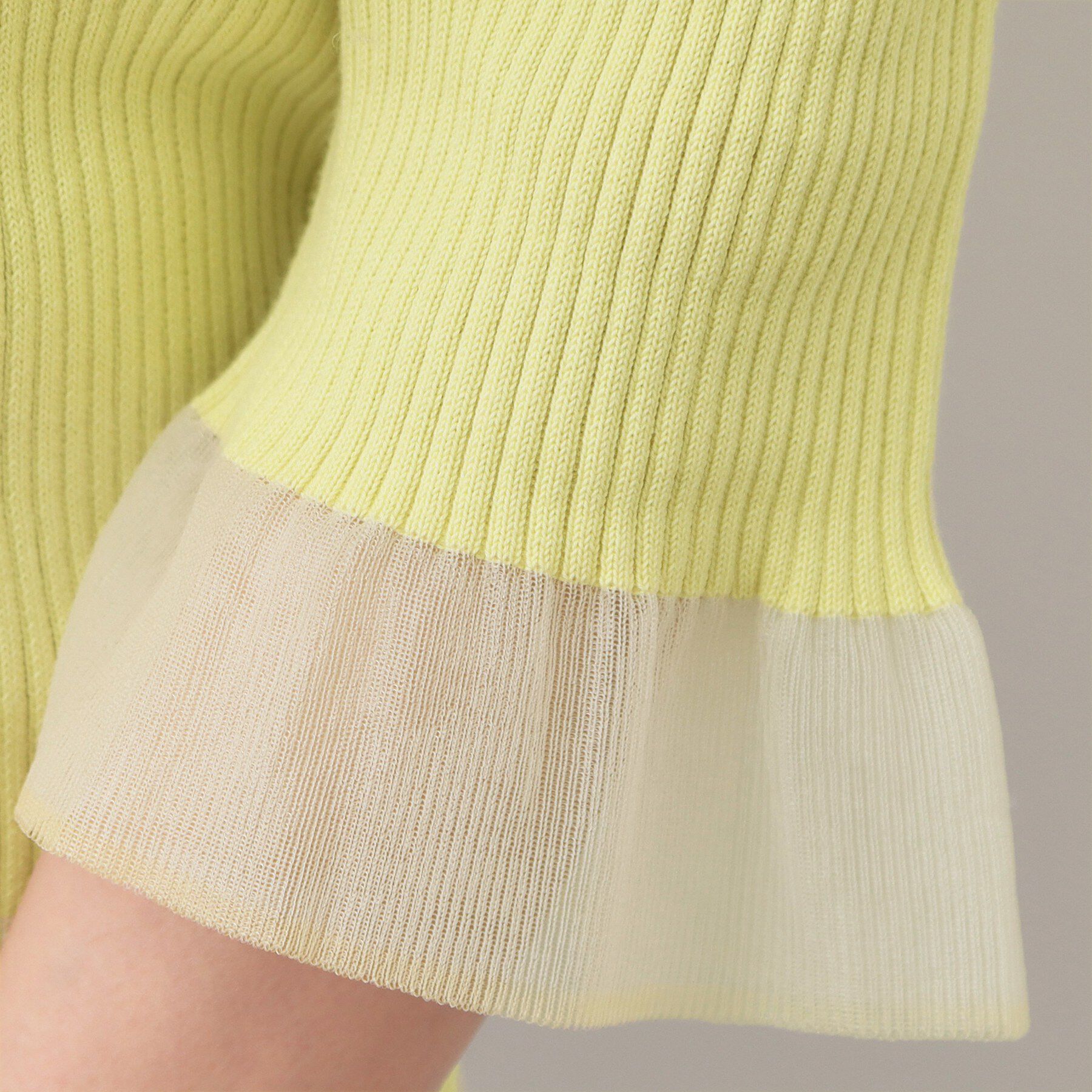 index「オーガニックコットンリブシアーフレア【ハンドウォッシャブル／UVケア】」|ニット・セーター|