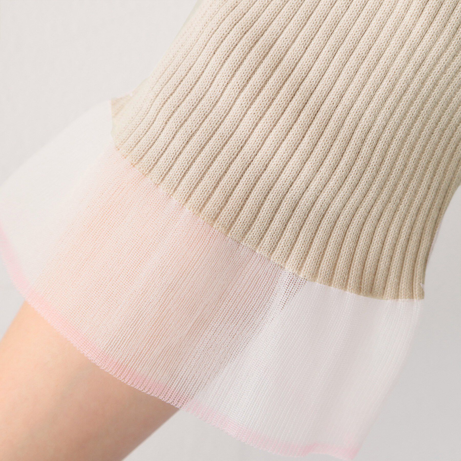 index「オーガニックコットンリブシアーフレア【ハンドウォッシャブル／UVケア】」|ニット・セーター|