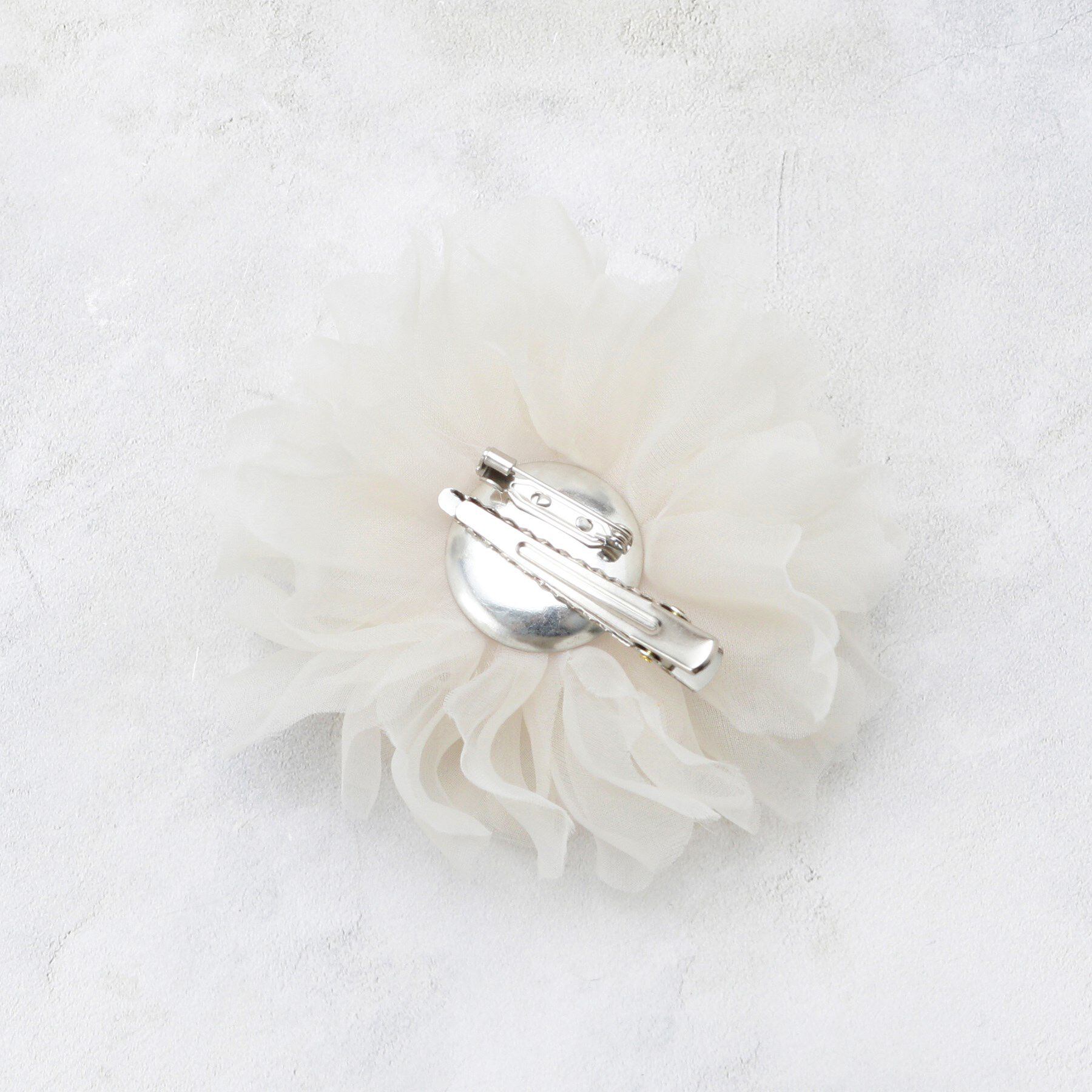 OPAQUE.CLIP「オーガンジーフラワーコサージュ」|ブローチ・コサージュ|