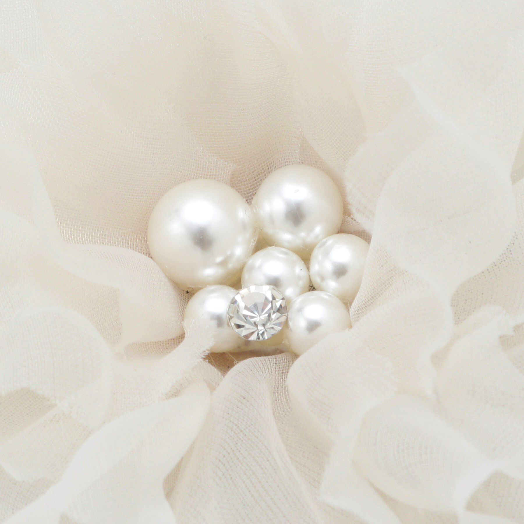 OPAQUE.CLIP「オーガンジーフラワーコサージュ」|ブローチ・コサージュ|