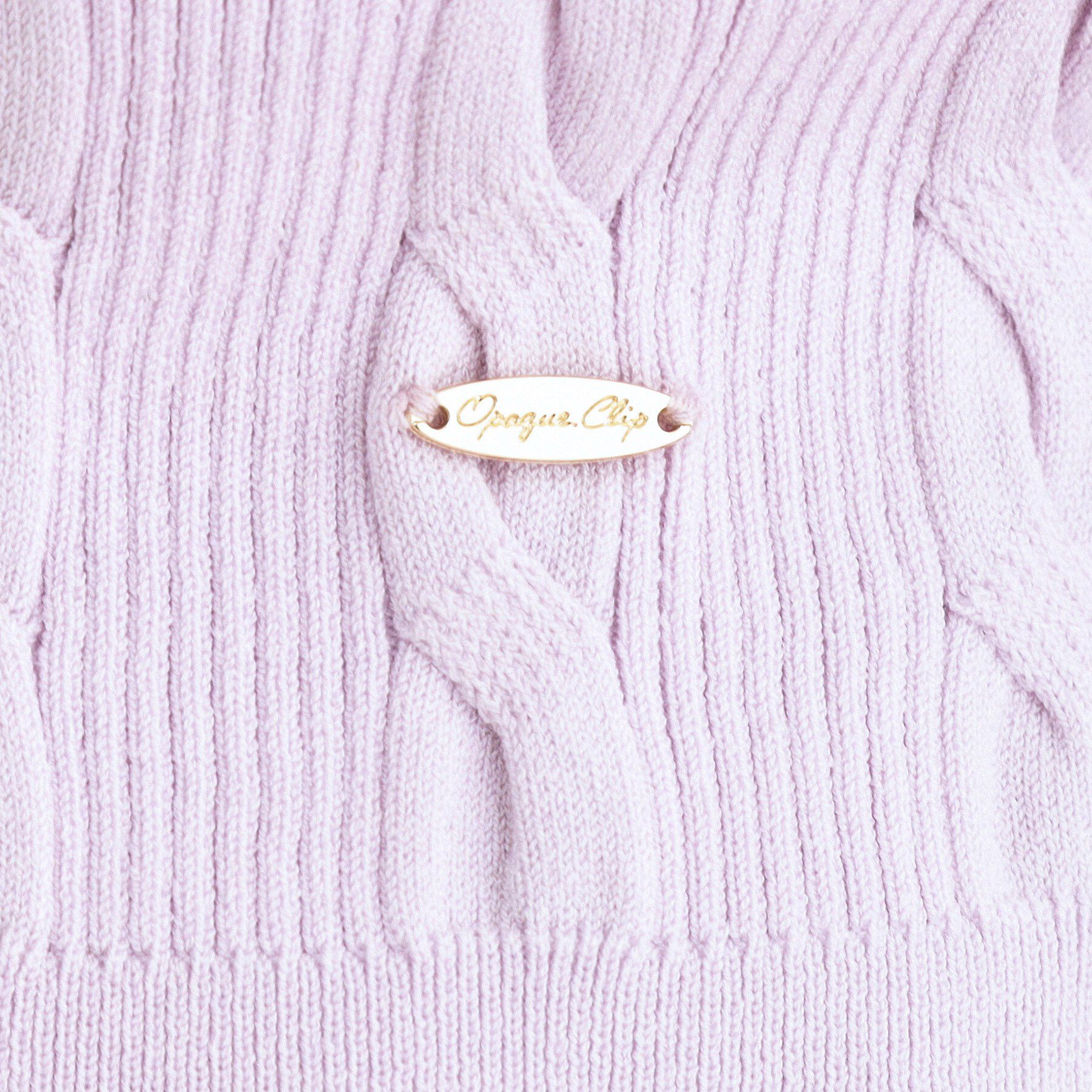 OPAQUE.CLIP「ケーブル編みニット【洗濯機OK】」|ニット・セーター|