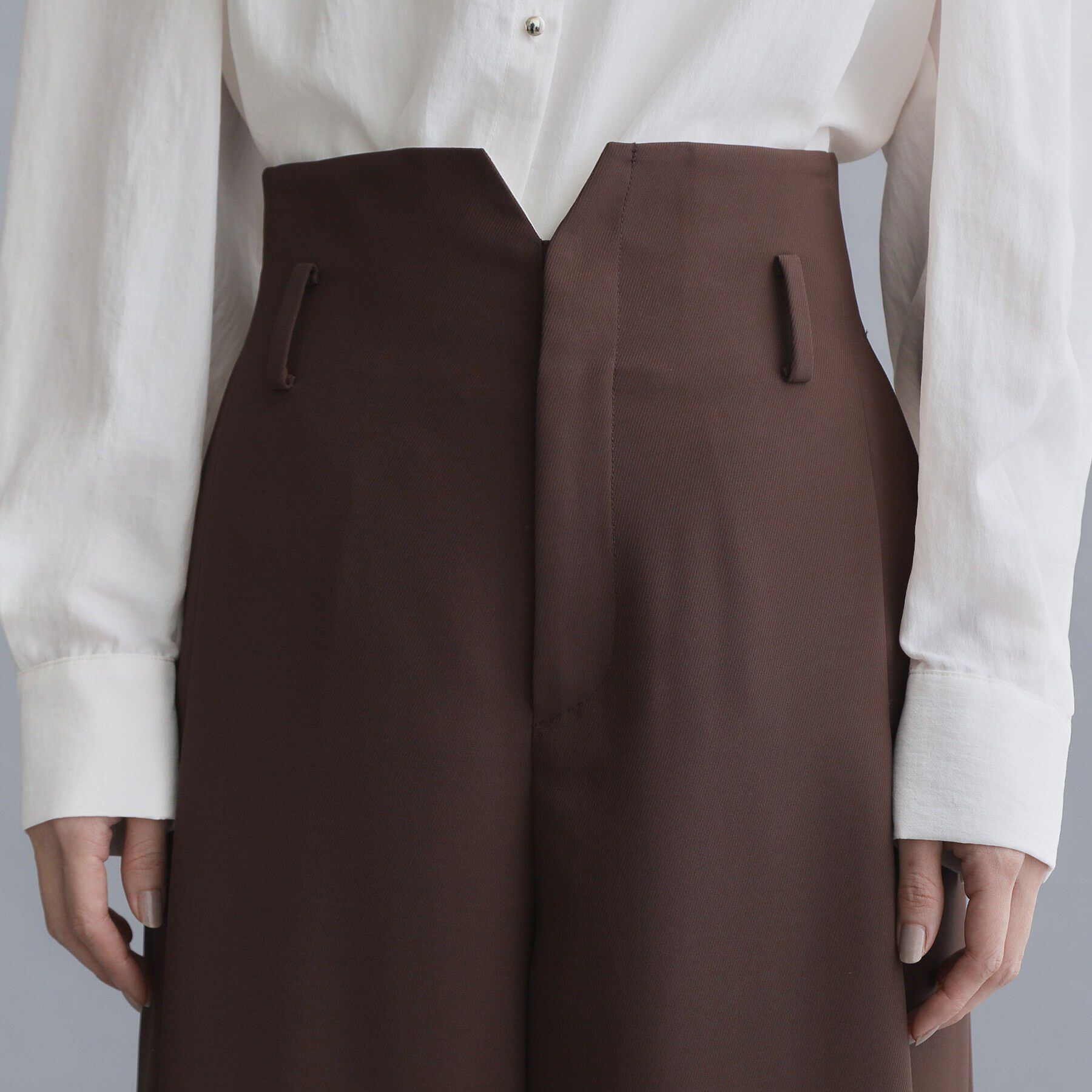 OPAQUE.CLIP「【es】ハイウエストタックワイドパンツ/セットアップ対応可【洗濯機OK】」|その他|