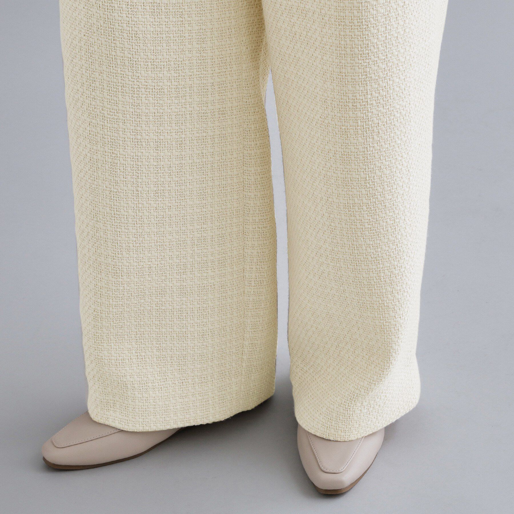 OPAQUE.CLIP「【es】ファンシーツイードワイドパンツ／セットアップ対応【洗える】」|その他|