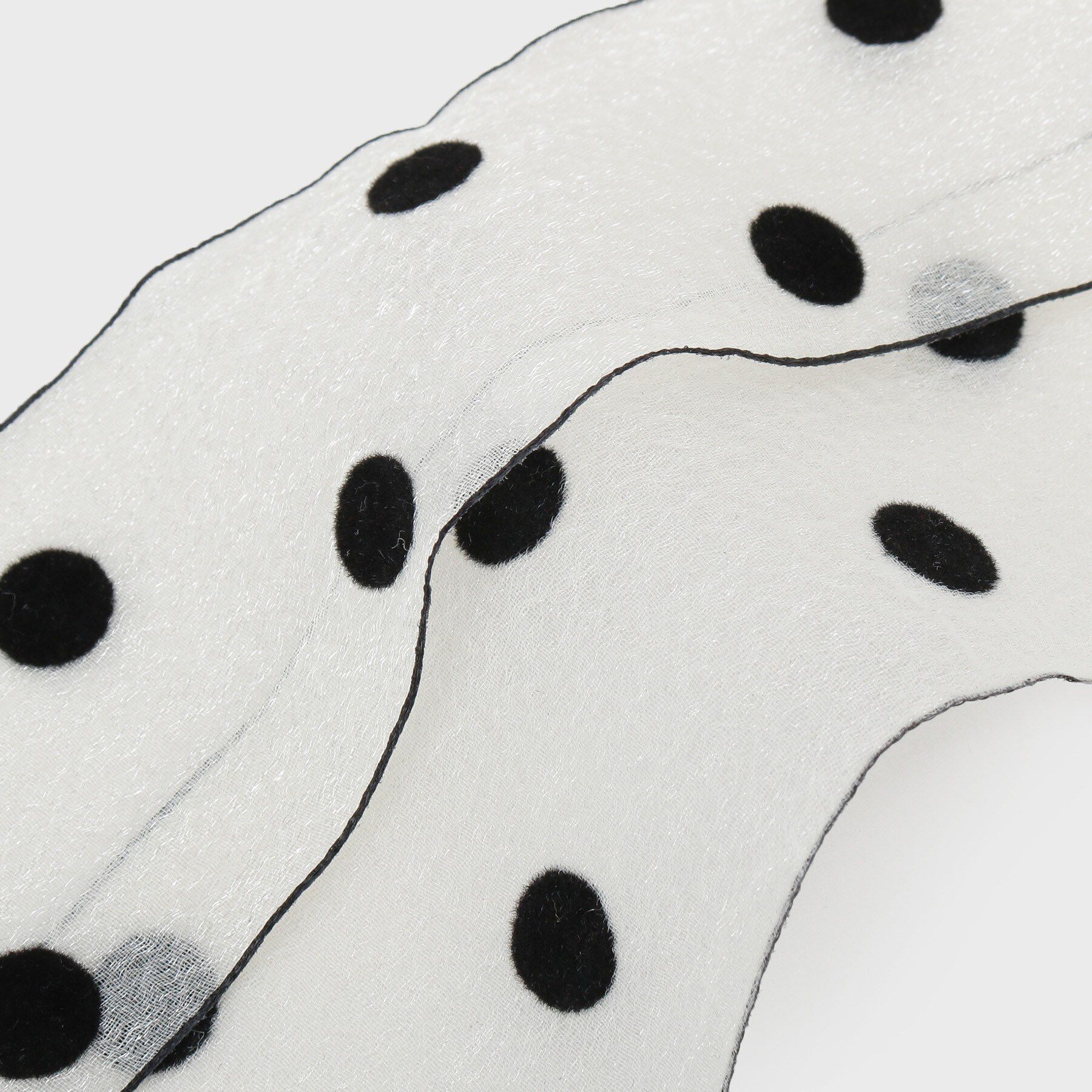 OPAQUE.CLIP「シアーレースドットスカーフ」|ストール|