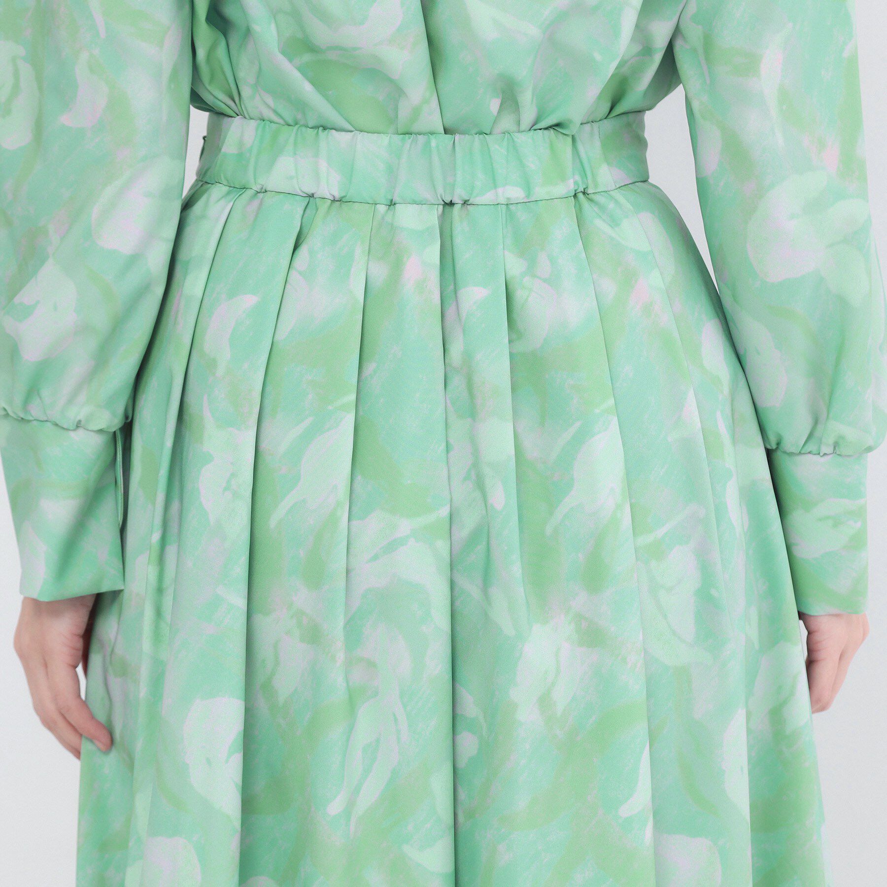 OPAQUE.CLIP「アートプリントフレアスカート【洗濯機OK】」|スカート|