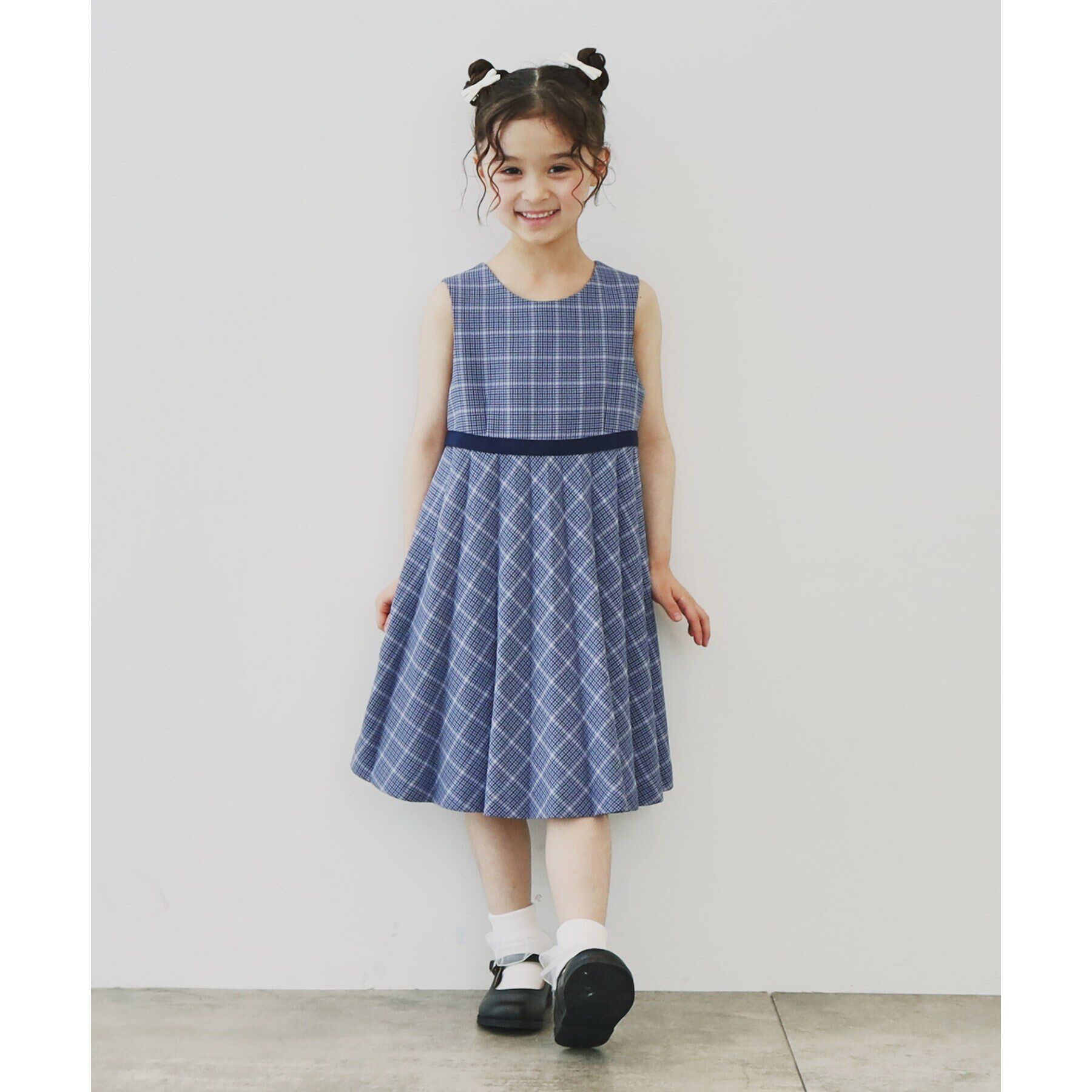 THE SHOP TK「【120－130】チェックワンピース＆ジャケットセット」|ワンピース|