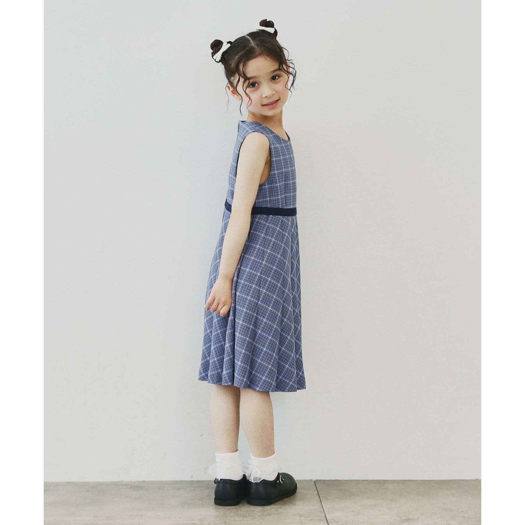 THE SHOP TK「【120－130】チェックワンピース＆ジャケットセット」|ワンピース|