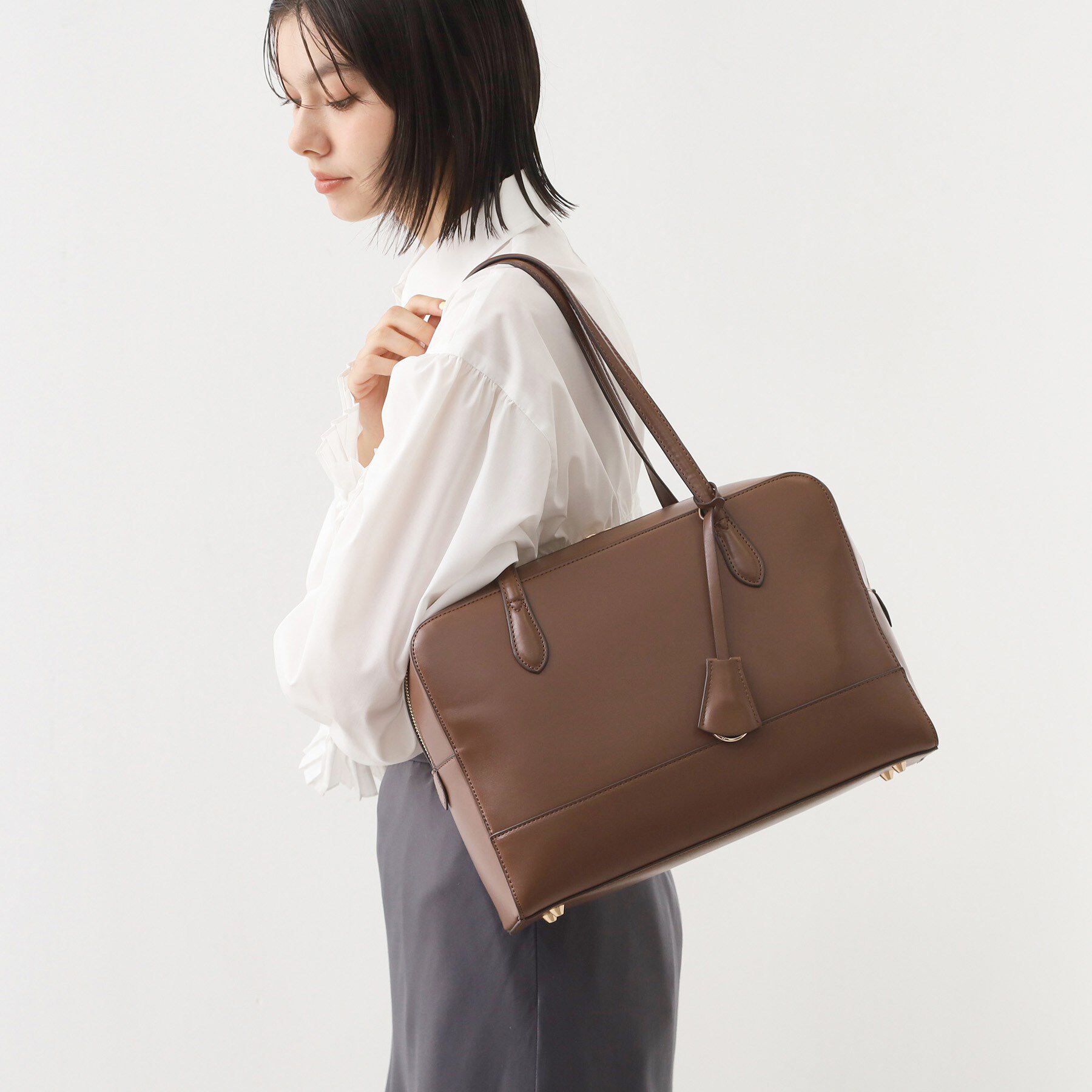 THE SHOP TK「スクエアボストンバッグ」|ボストンバッグ|