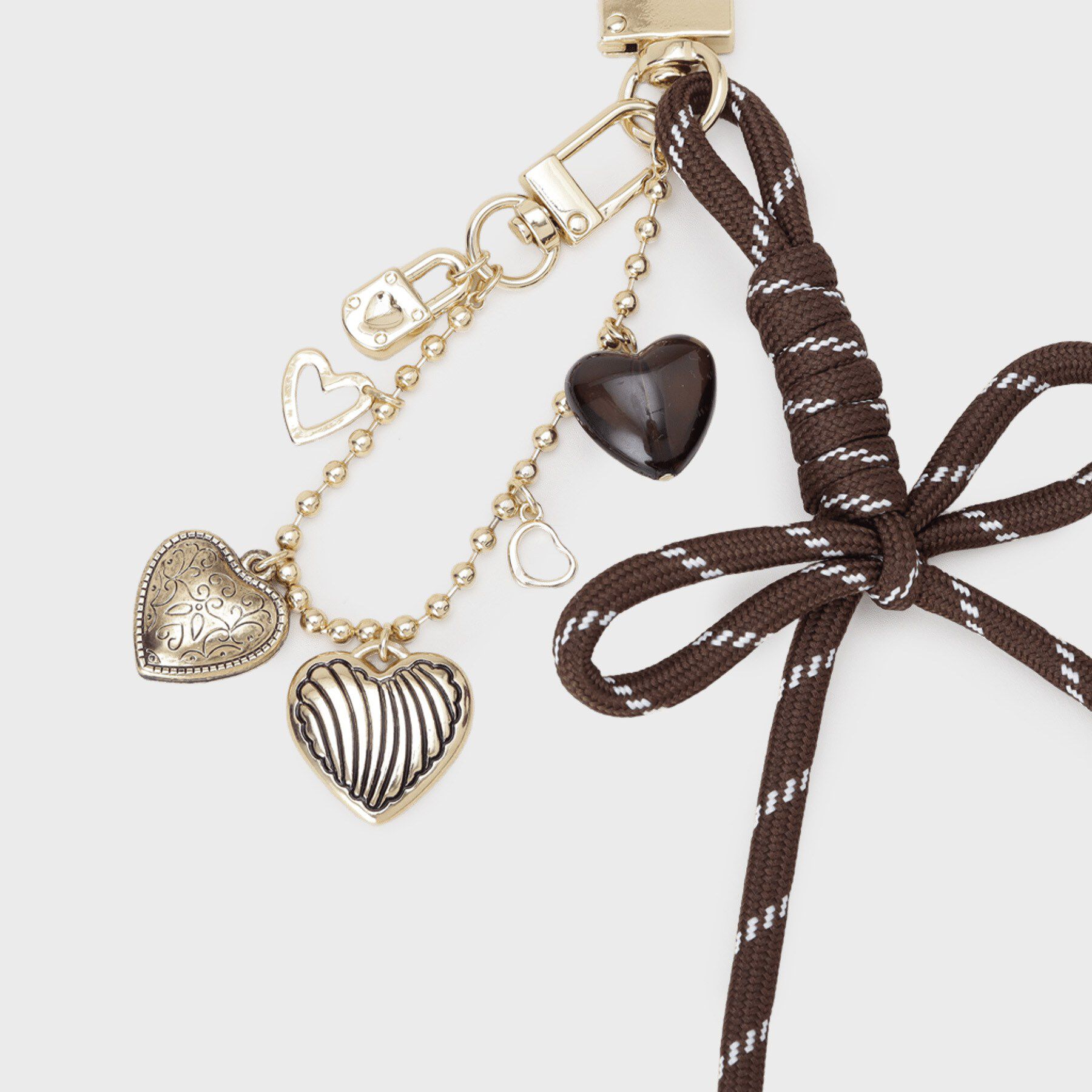 THE SHOP TK「ハートモチーフチャーム」|キーケース|