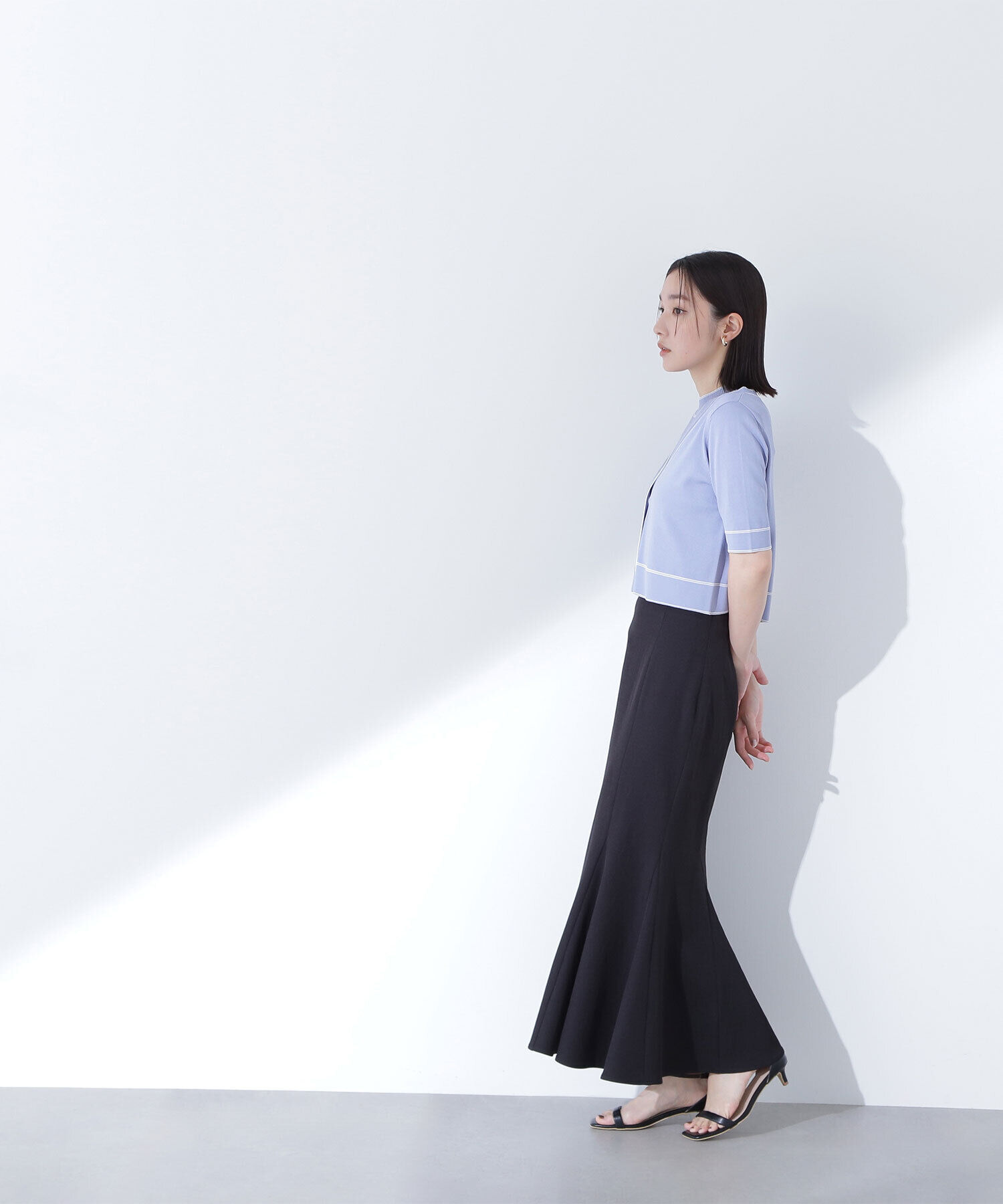  「ボトルネックバイカラーアンサンブル」|ニット・セーター|