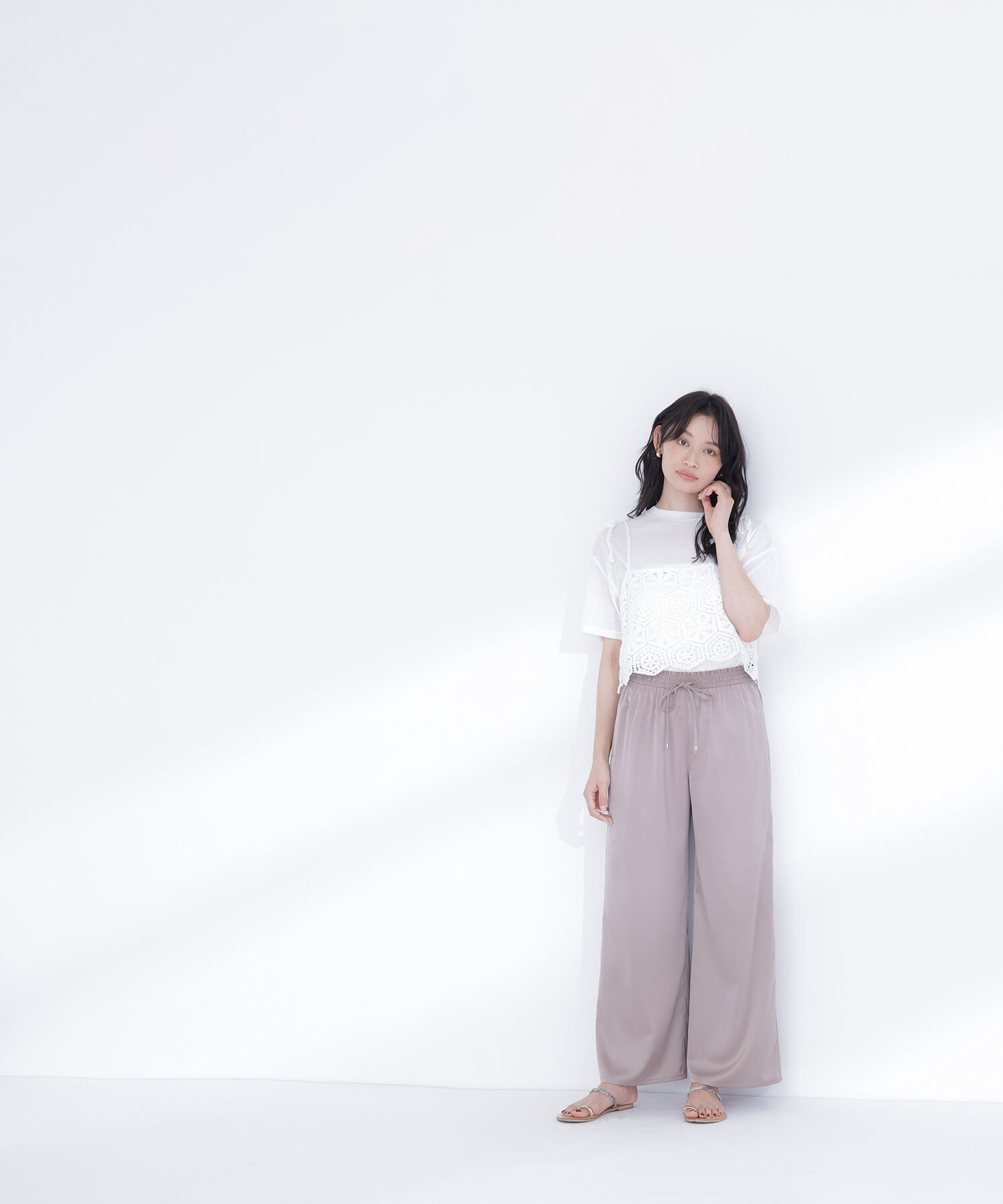  「サテンイージーパンツ」|その他|