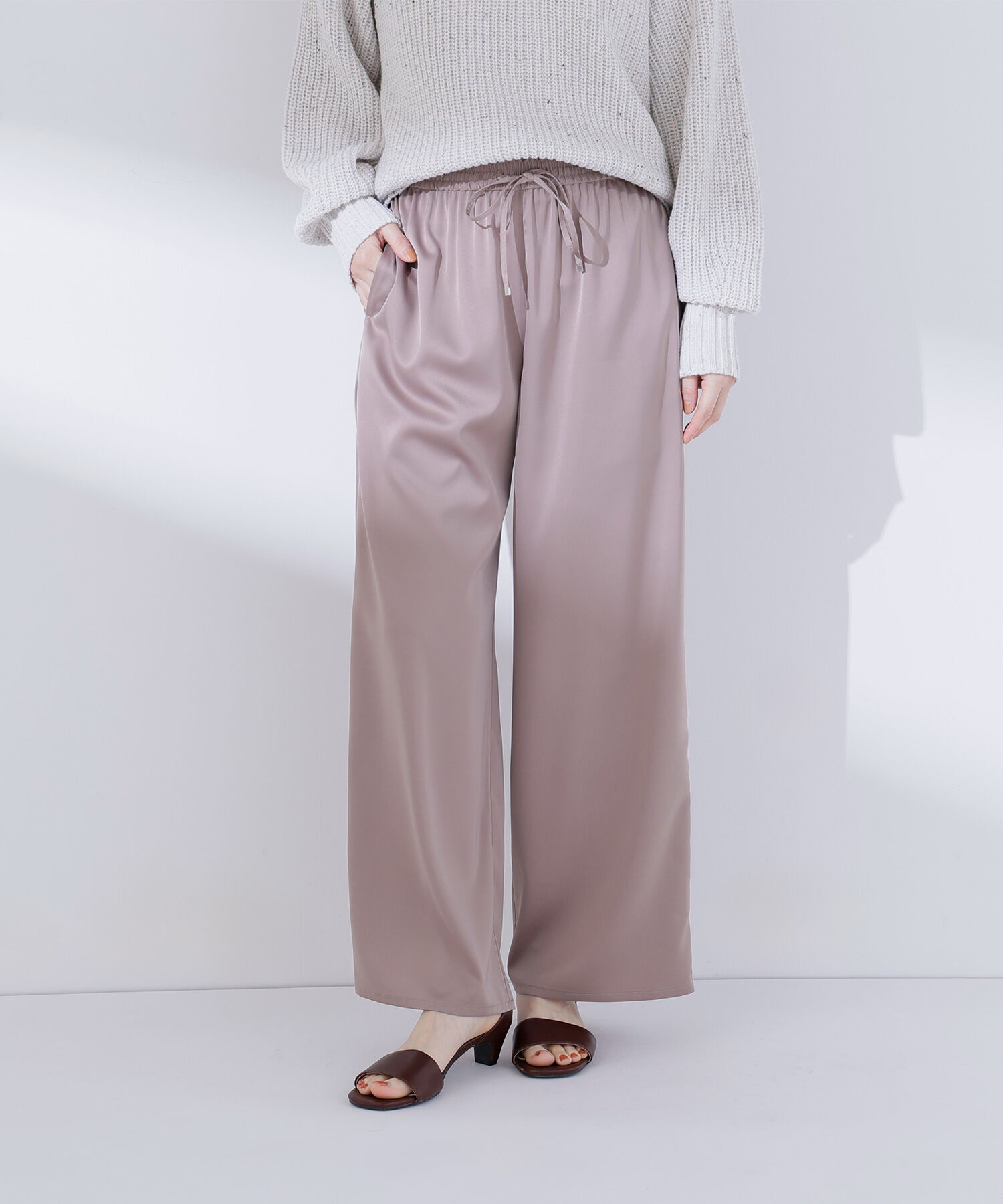  「サテンイージーパンツ」|その他|