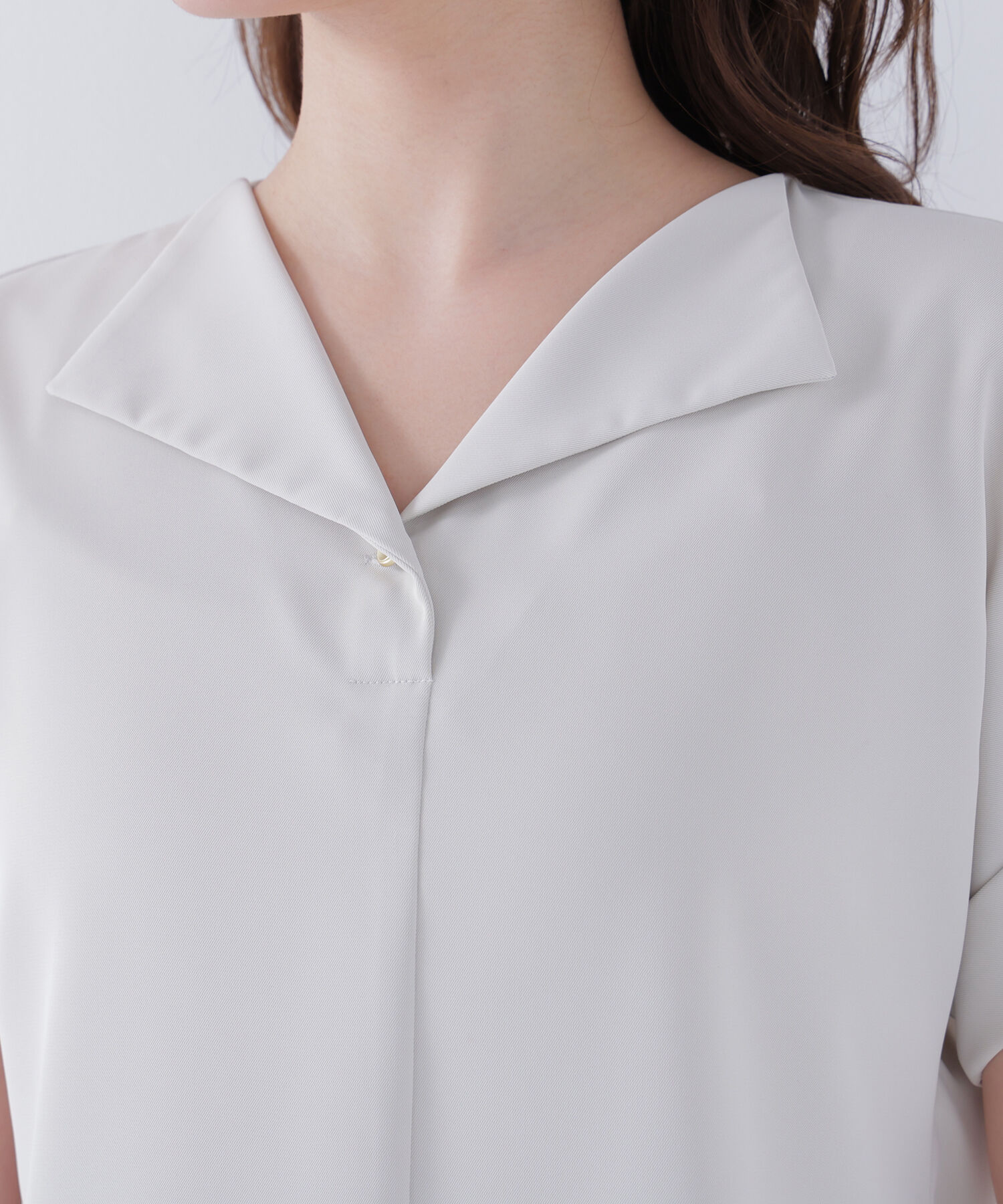  「クリアツイル SETUP 開襟ブラウス」|シャツ・ブラウス|