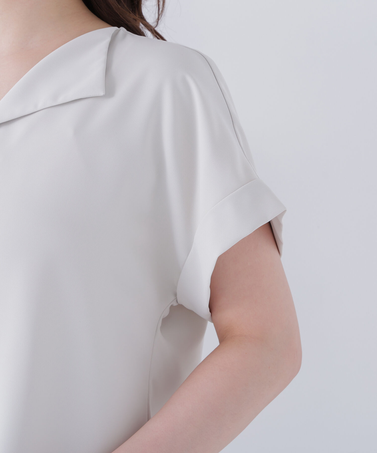  「クリアツイル SETUP 開襟ブラウス」|シャツ・ブラウス|