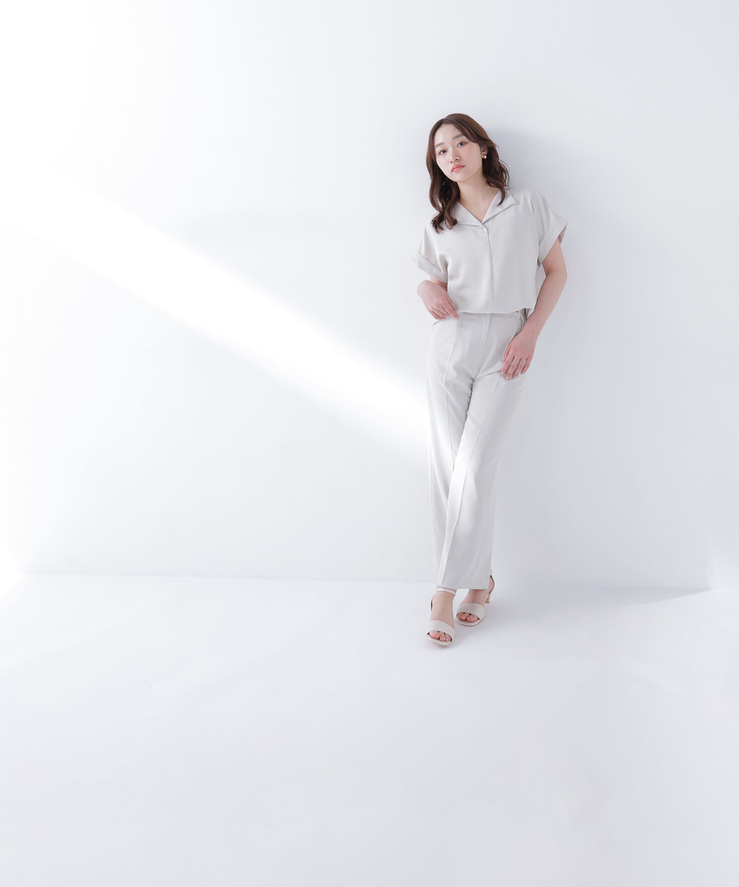  「クリアツイル SETUP 開襟ブラウス」|シャツ・ブラウス|