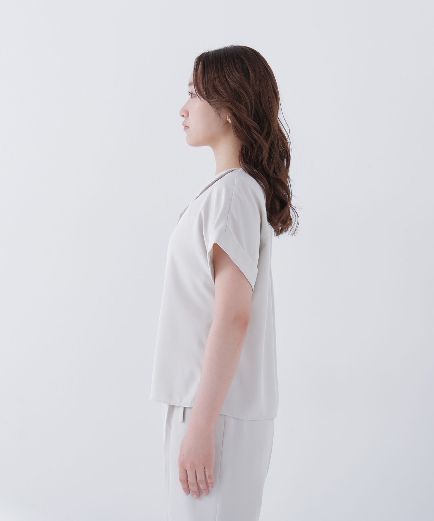  「クリアツイル SETUP 開襟ブラウス」|シャツ・ブラウス|