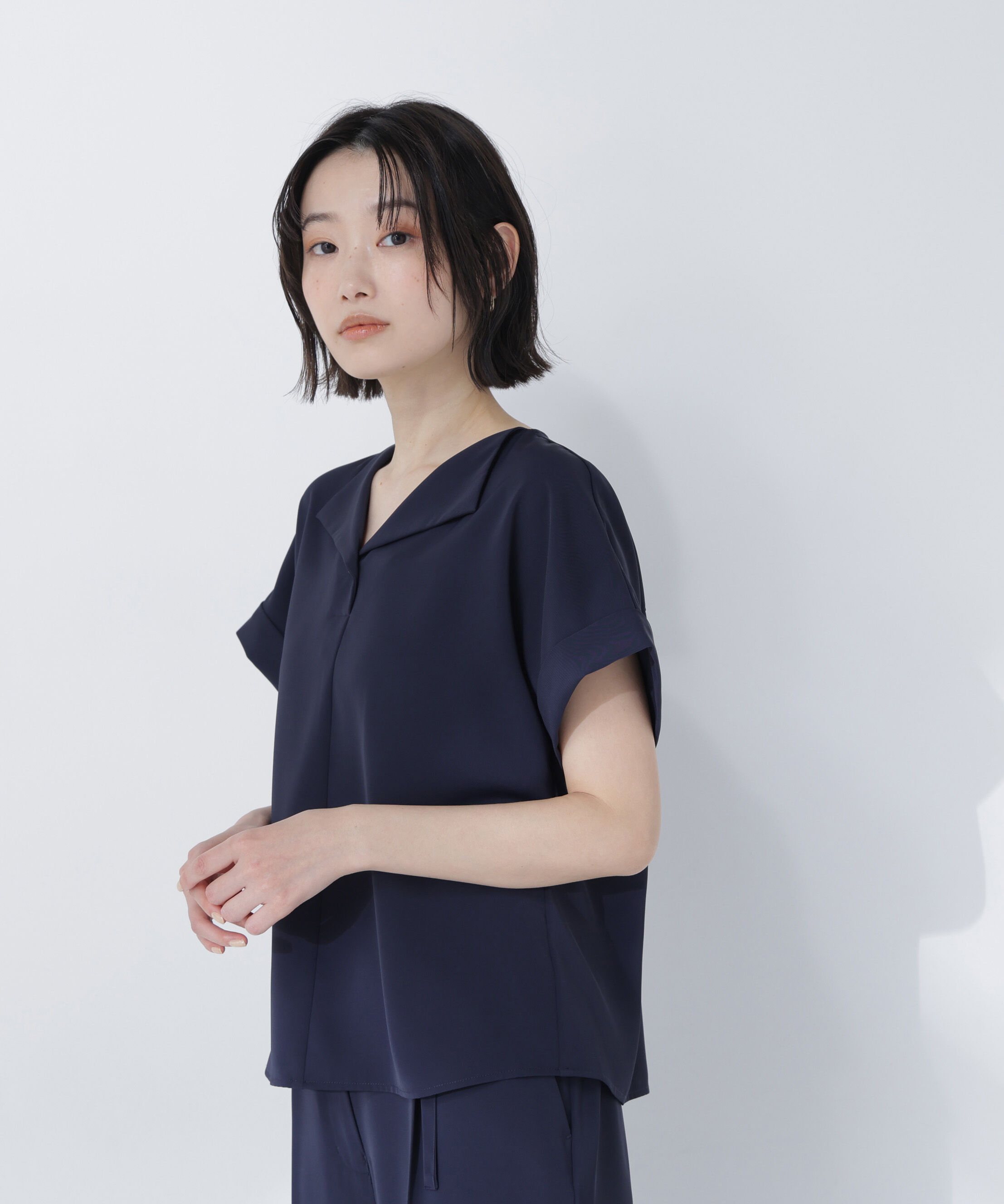  「クリアツイル SETUP 開襟ブラウス」|シャツ・ブラウス|