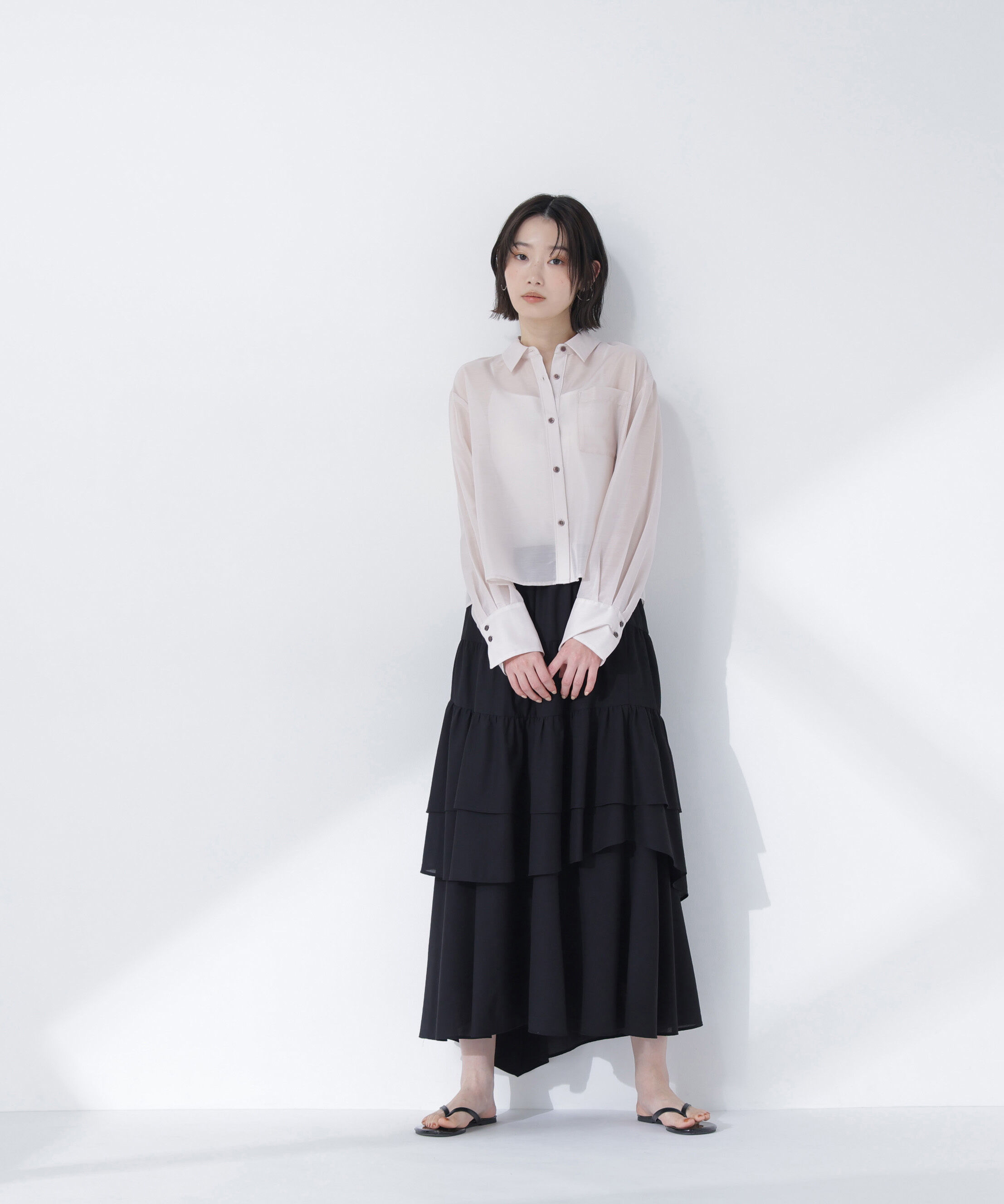  「シアークロップドシャツ」|シャツ・ブラウス|