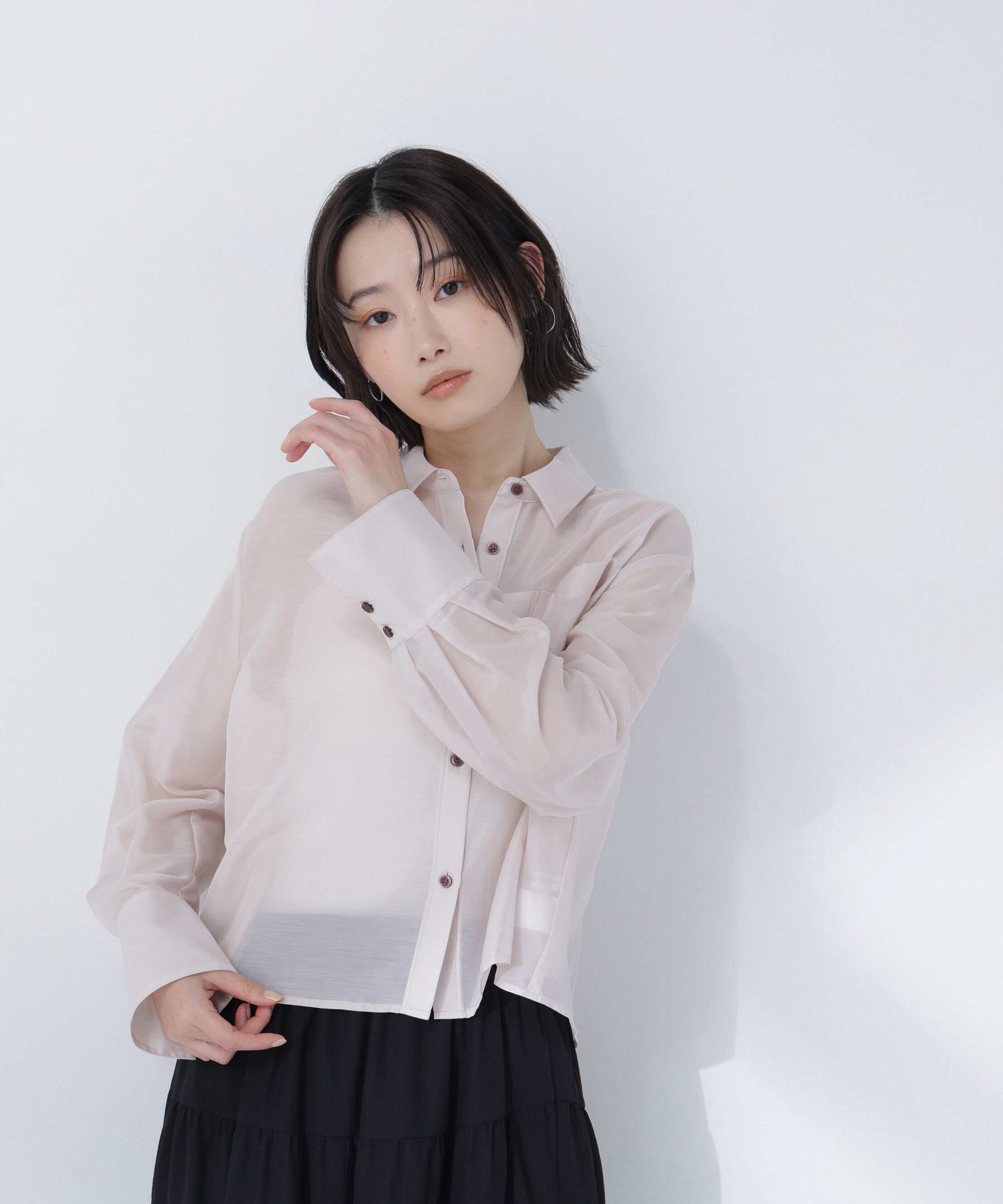  「シアークロップドシャツ」|シャツ・ブラウス|