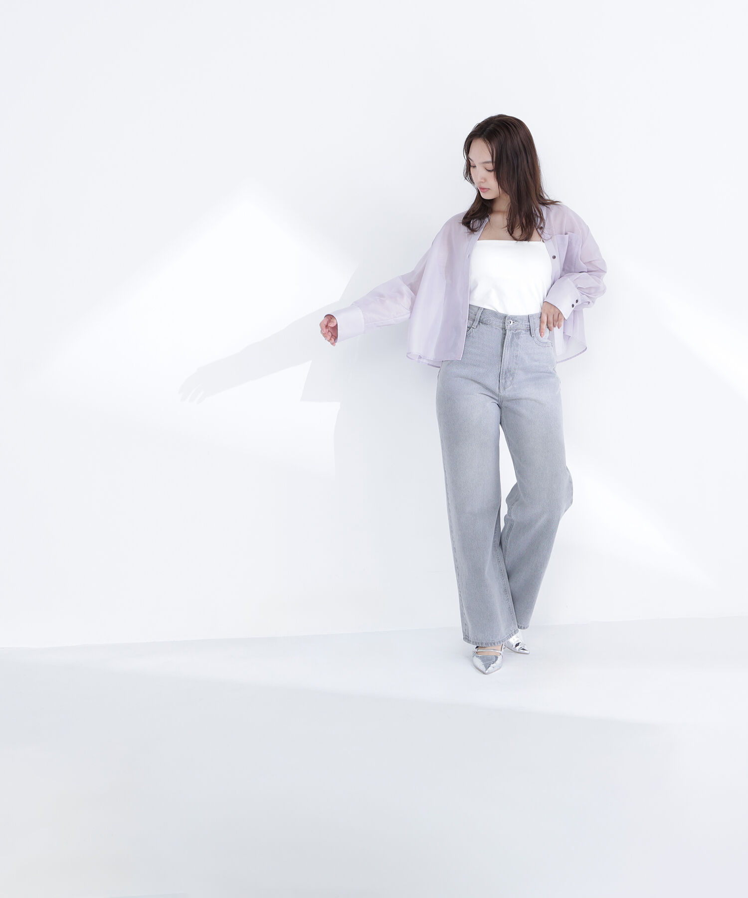  「シアークロップドシャツ」|シャツ・ブラウス|