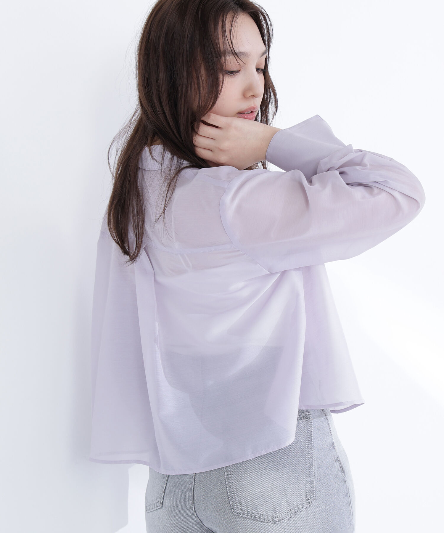  「シアークロップドシャツ」|シャツ・ブラウス|