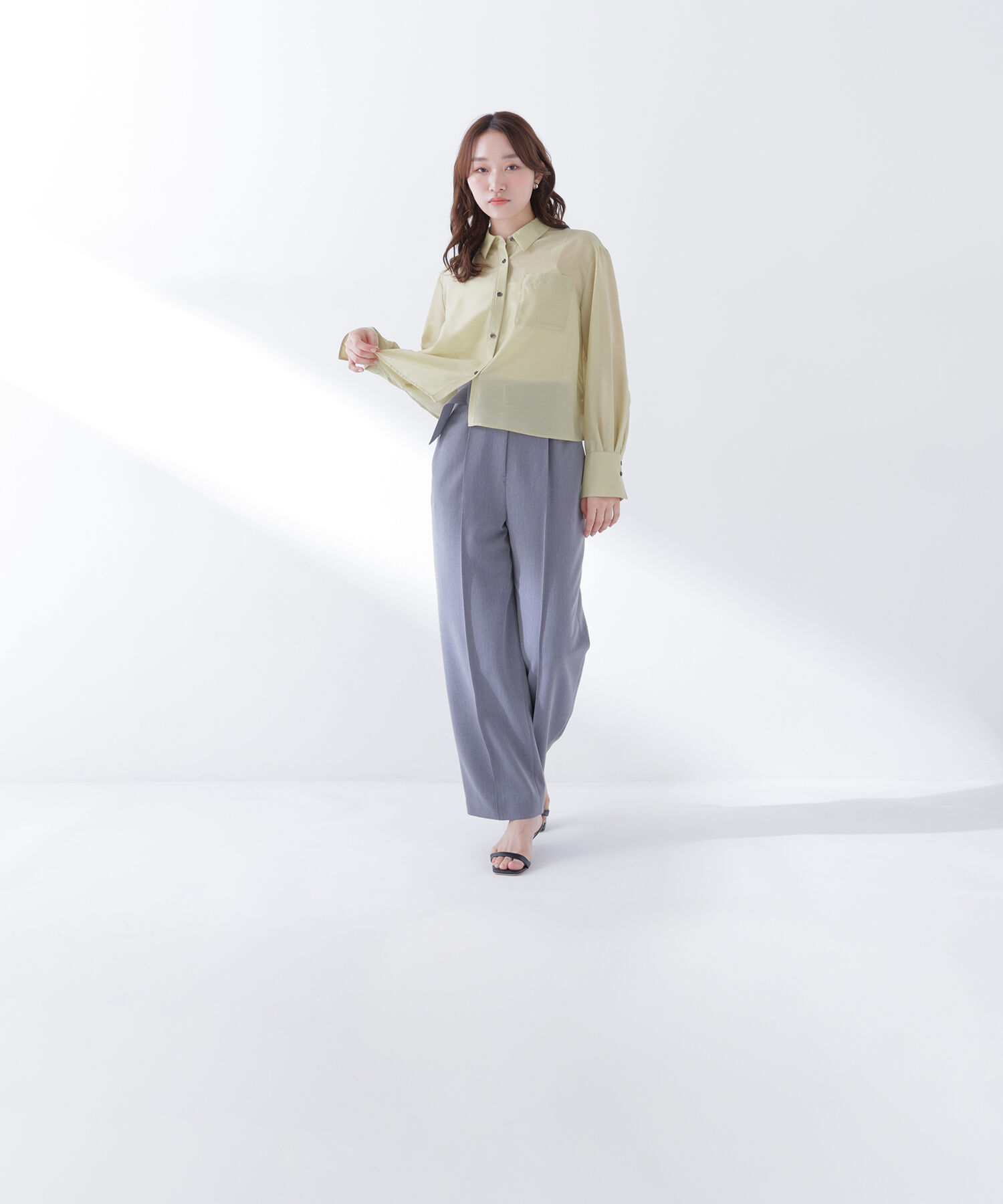  「シアークロップドシャツ」|シャツ・ブラウス|