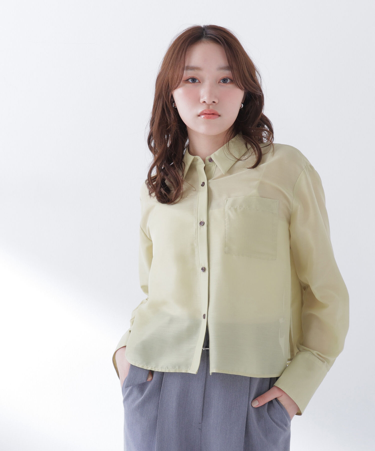  「シアークロップドシャツ」|シャツ・ブラウス|