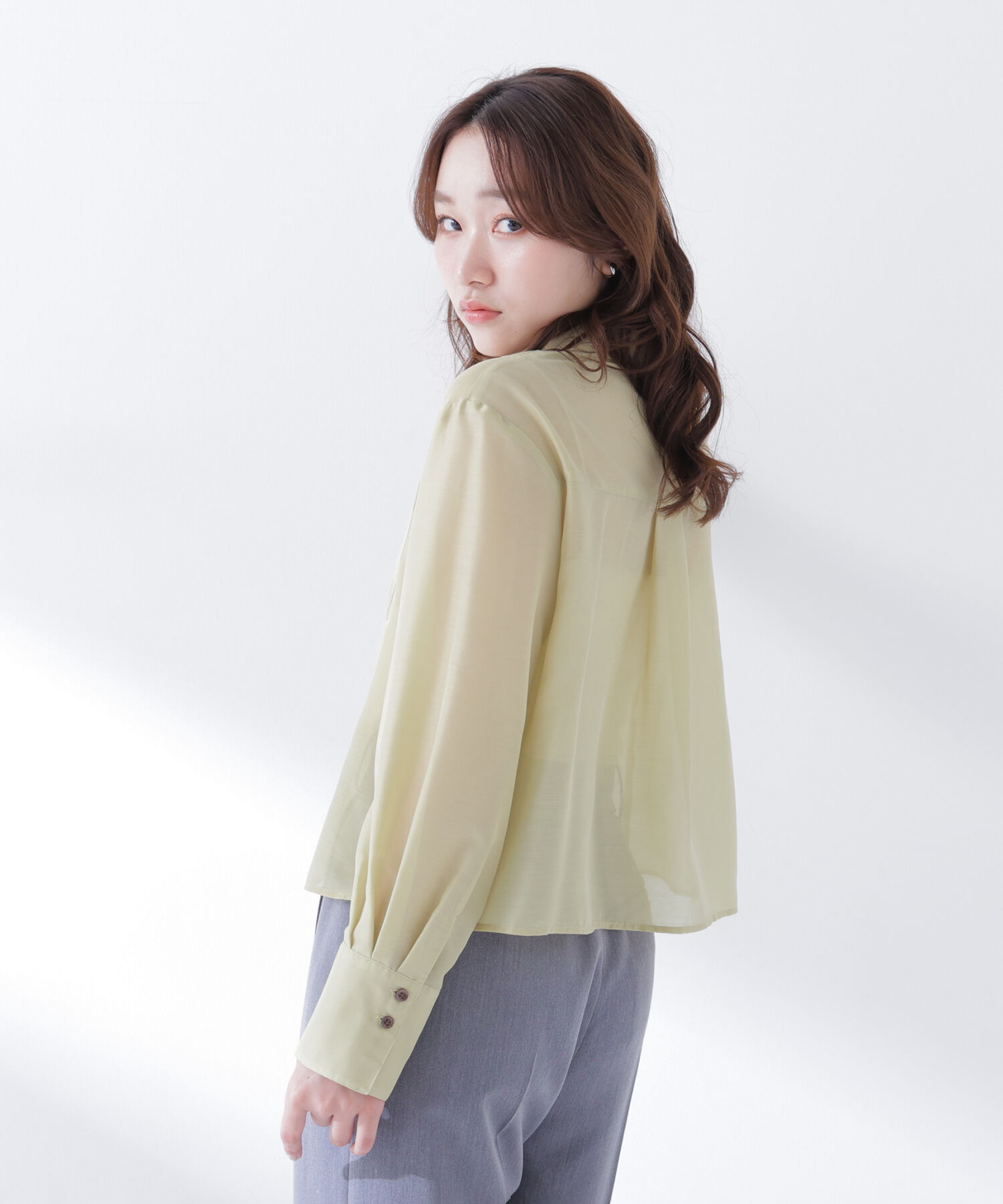  「シアークロップドシャツ」|シャツ・ブラウス|