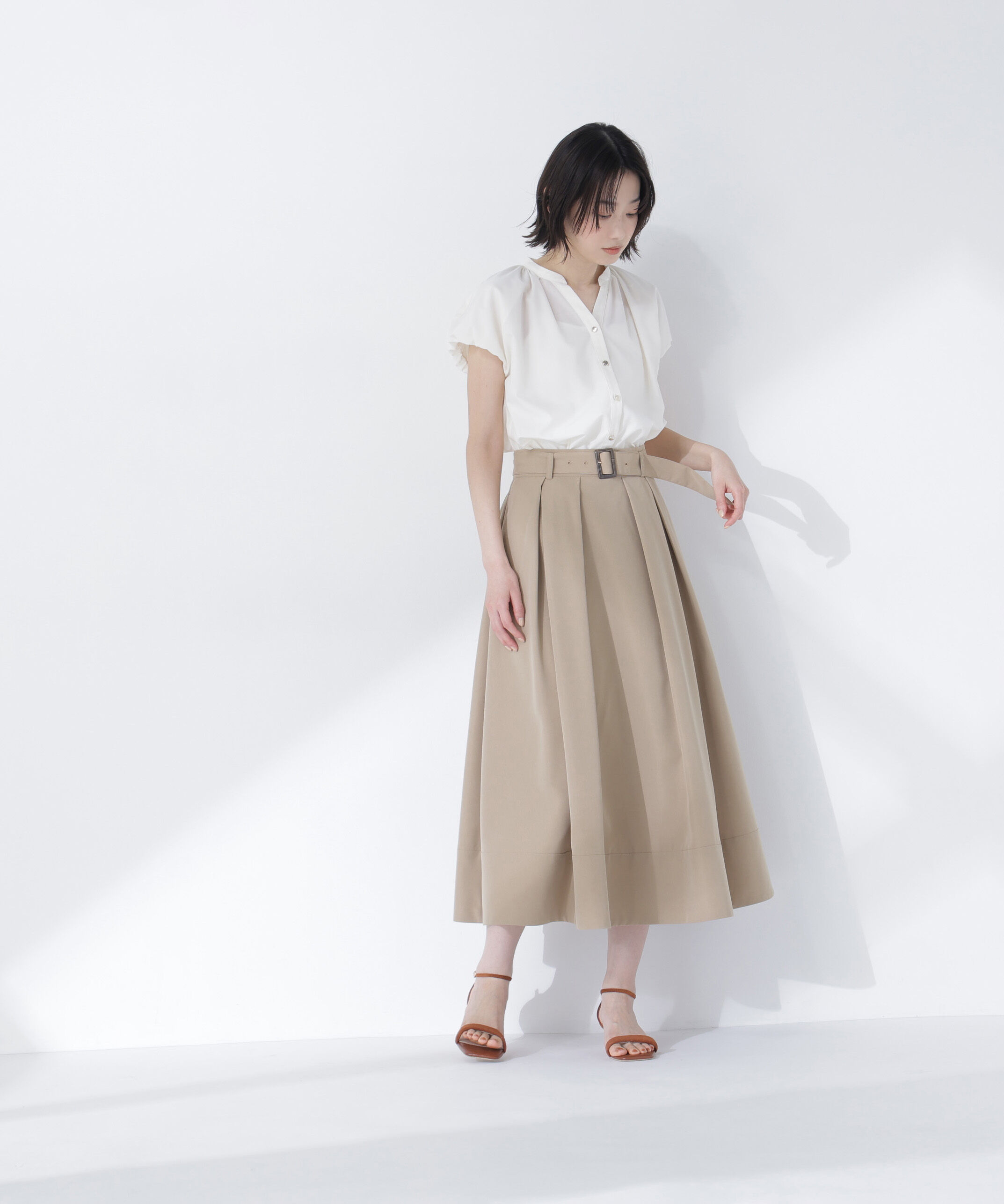  「バルーンスリーブブラウス」|シャツ・ブラウス|