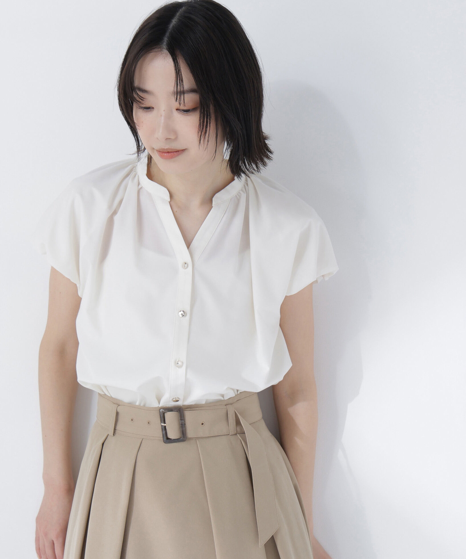  「バルーンスリーブブラウス」|シャツ・ブラウス|