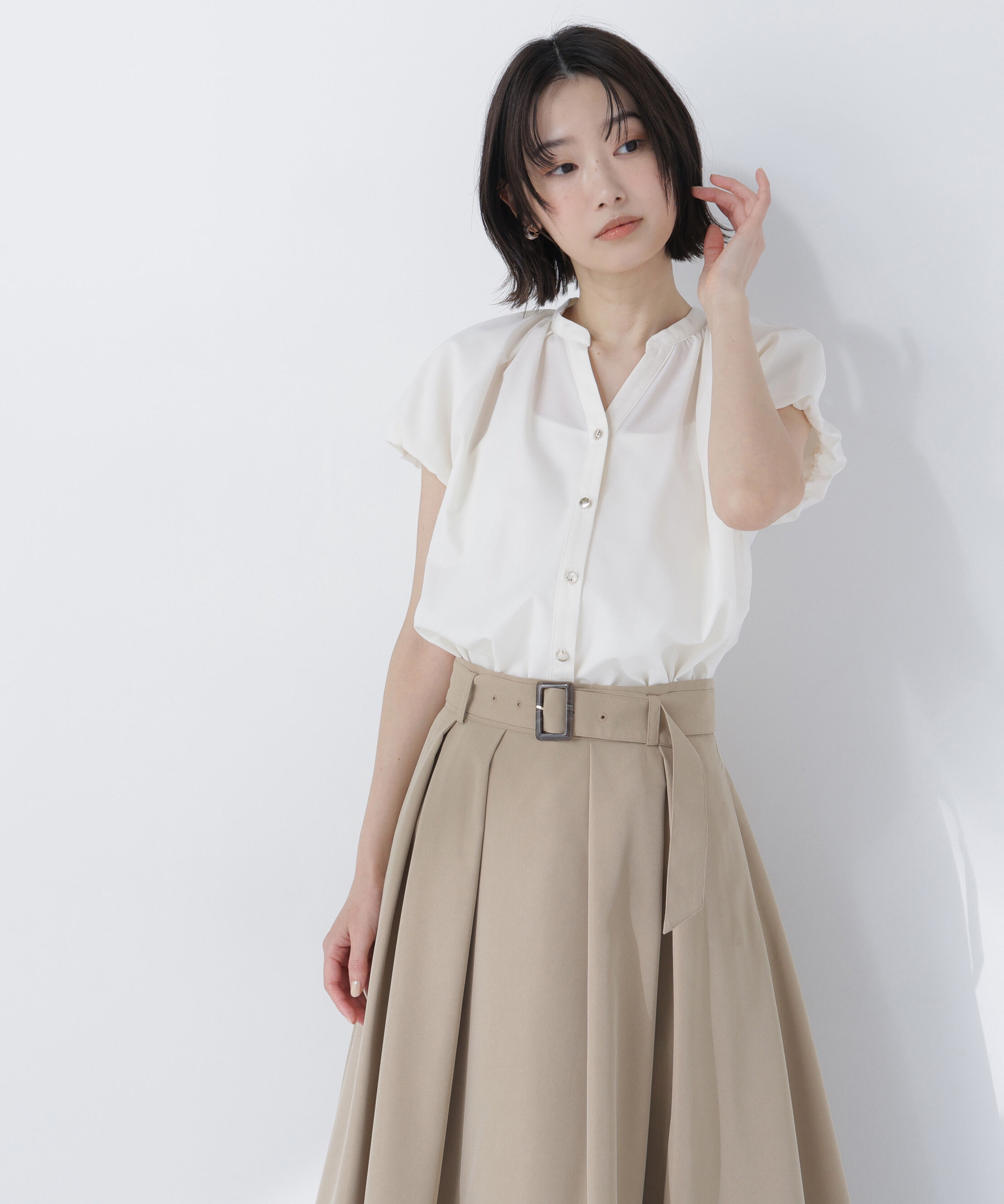  「バルーンスリーブブラウス」|シャツ・ブラウス|