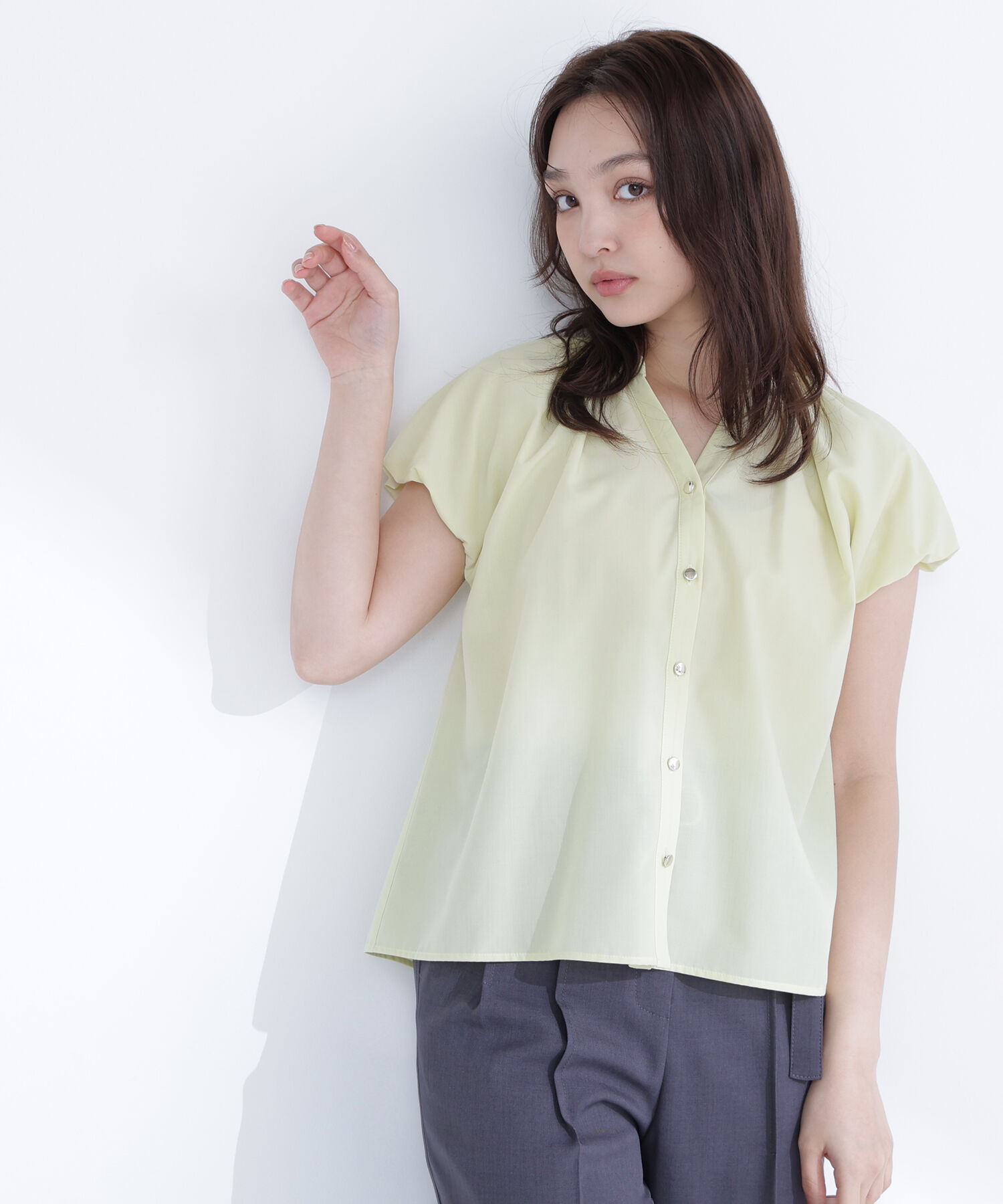  「バルーンスリーブブラウス」|シャツ・ブラウス|