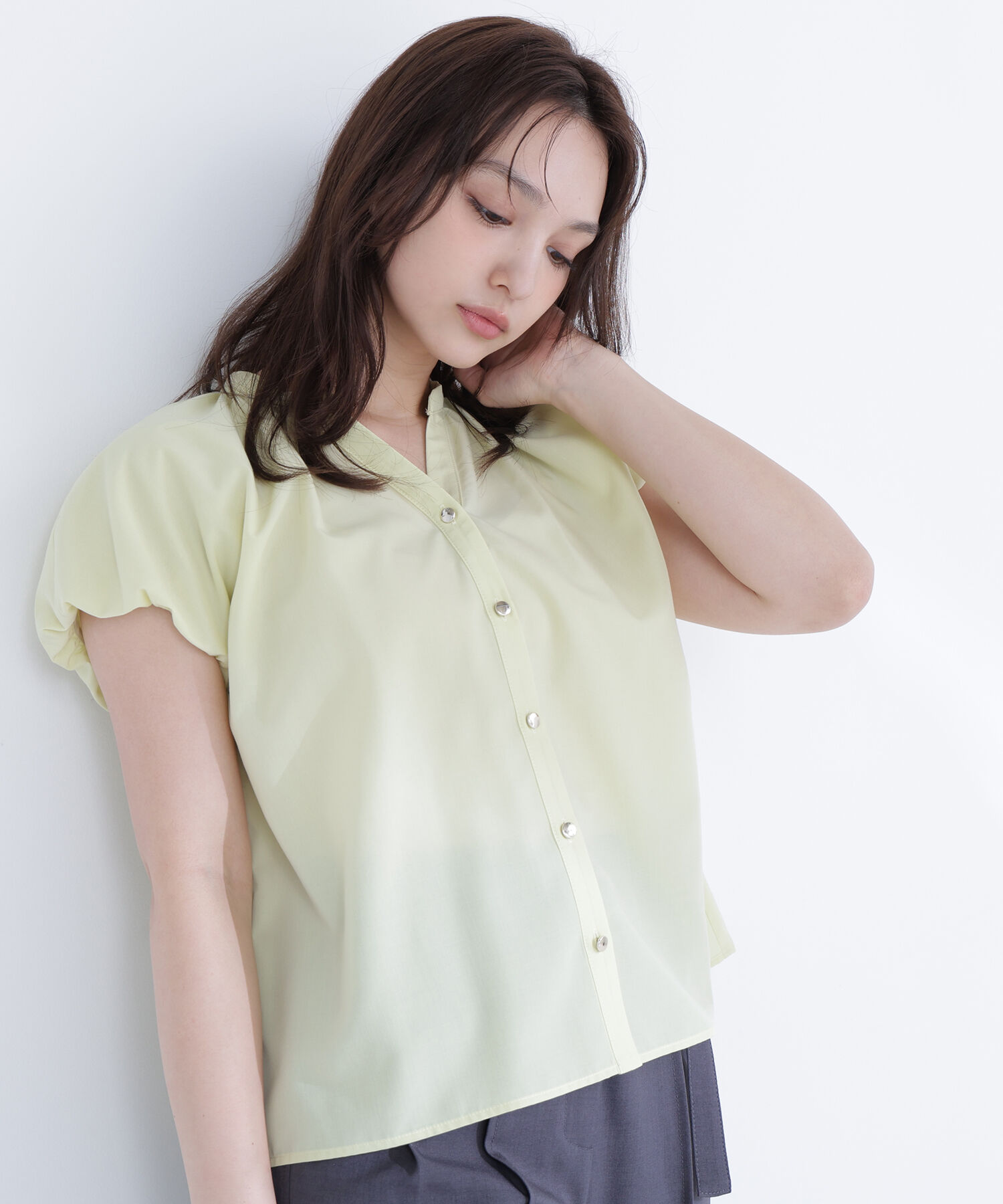  「バルーンスリーブブラウス」|シャツ・ブラウス|