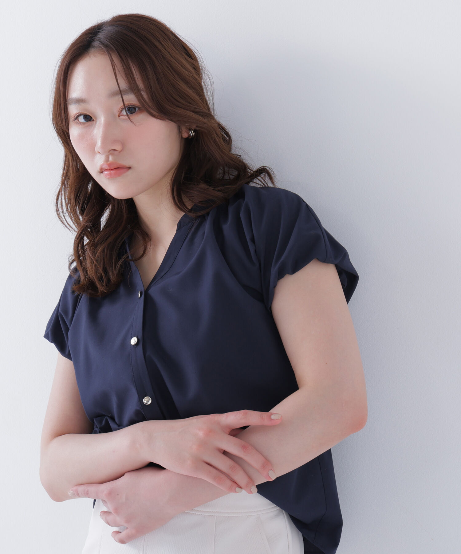  「バルーンスリーブブラウス」|シャツ・ブラウス|