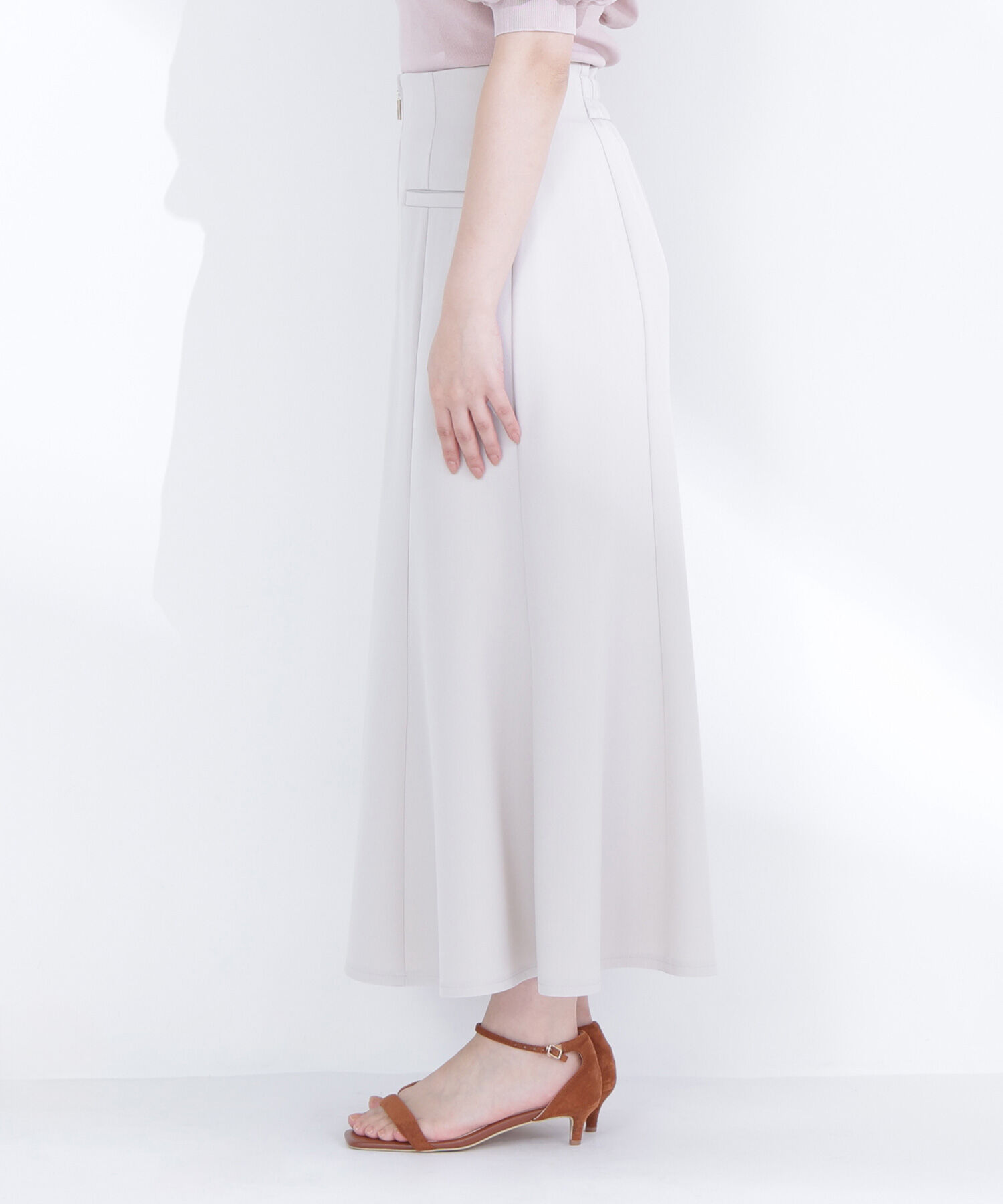  「フロントジップマーメイドスカート」|スカート|