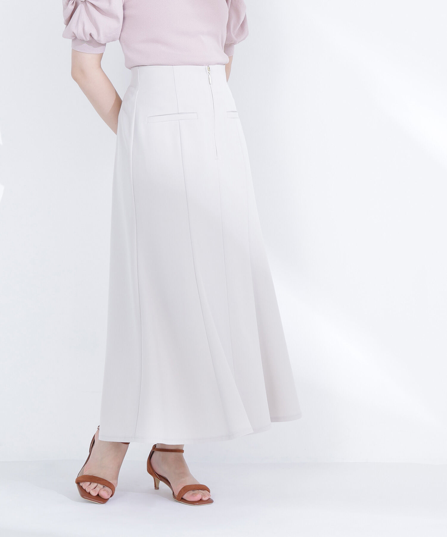  「フロントジップマーメイドスカート」|スカート|