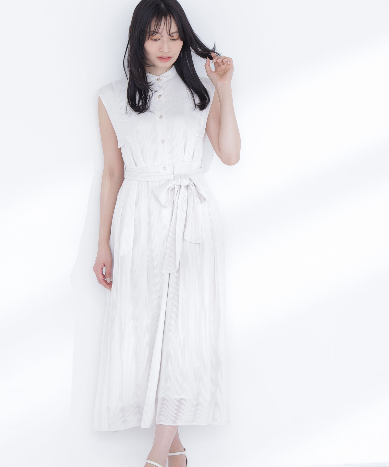  「シャドーストライプワンピース」|ワンピース|