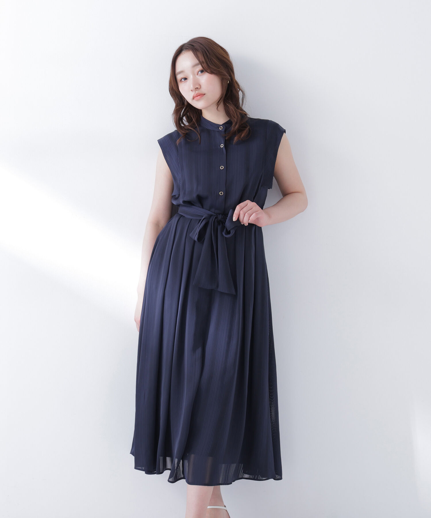  「シャドーストライプワンピース」|ワンピース|