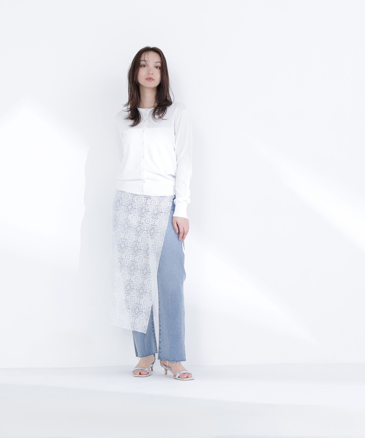  「レーヨンナイロンカーディガン」|ニット・セーター|