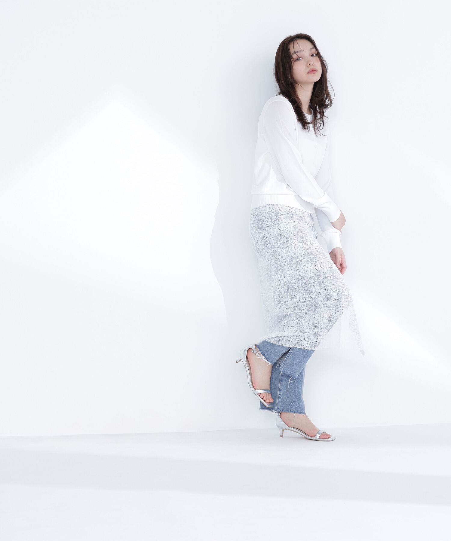  「レーヨンナイロンカーディガン」|ニット・セーター|