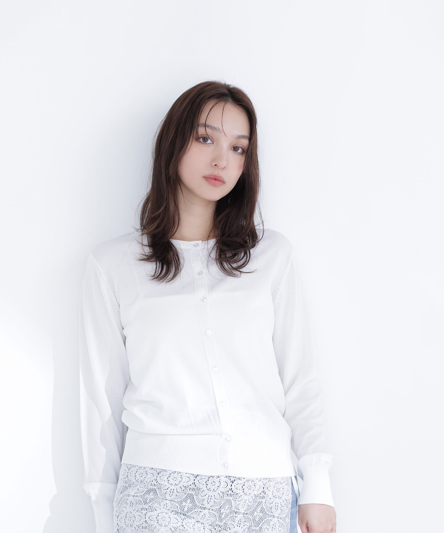  「レーヨンナイロンカーディガン」|ニット・セーター|