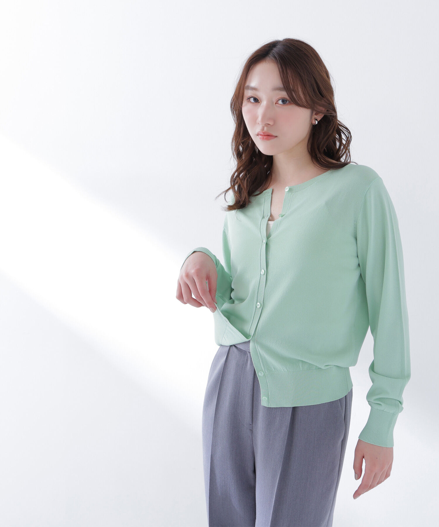  「レーヨンナイロンカーディガン」|ニット・セーター|