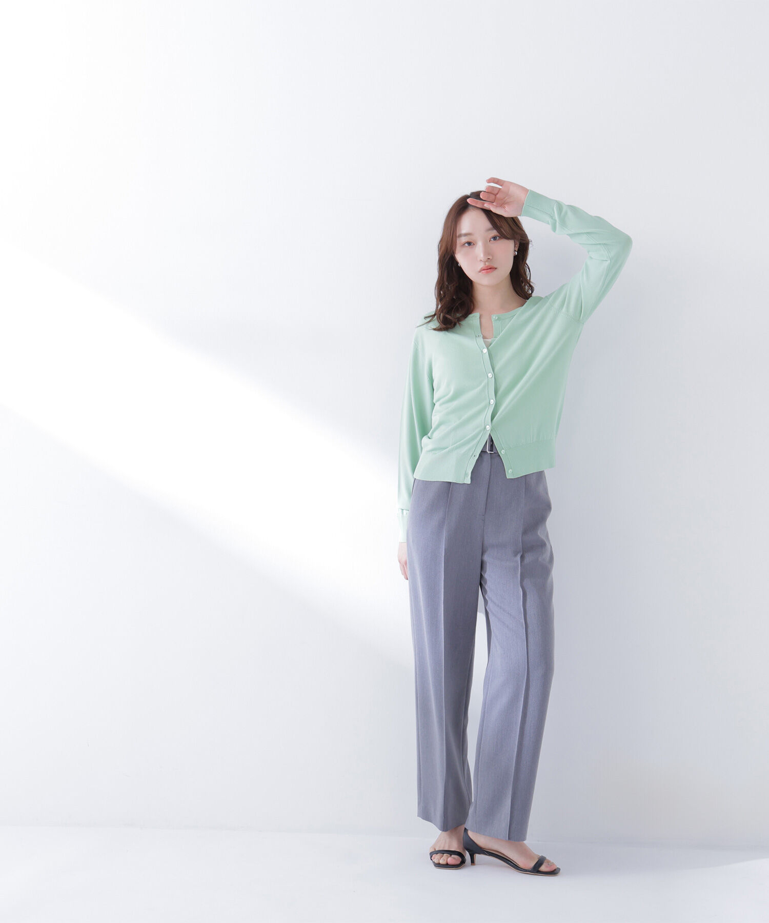  「レーヨンナイロンカーディガン」|ニット・セーター|