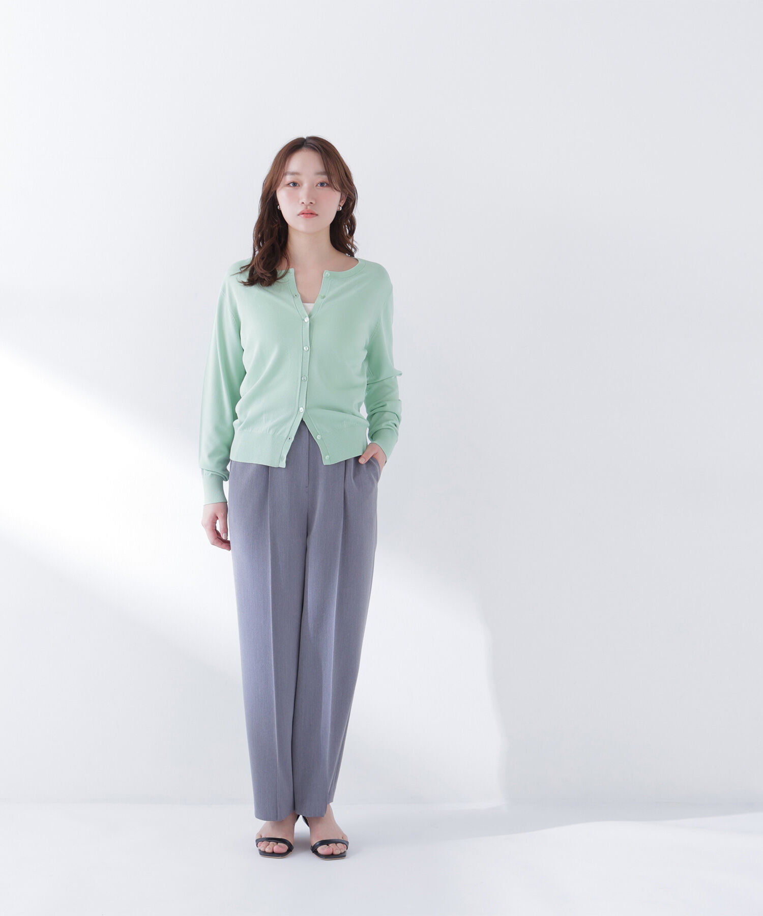  「レーヨンナイロンカーディガン」|ニット・セーター|