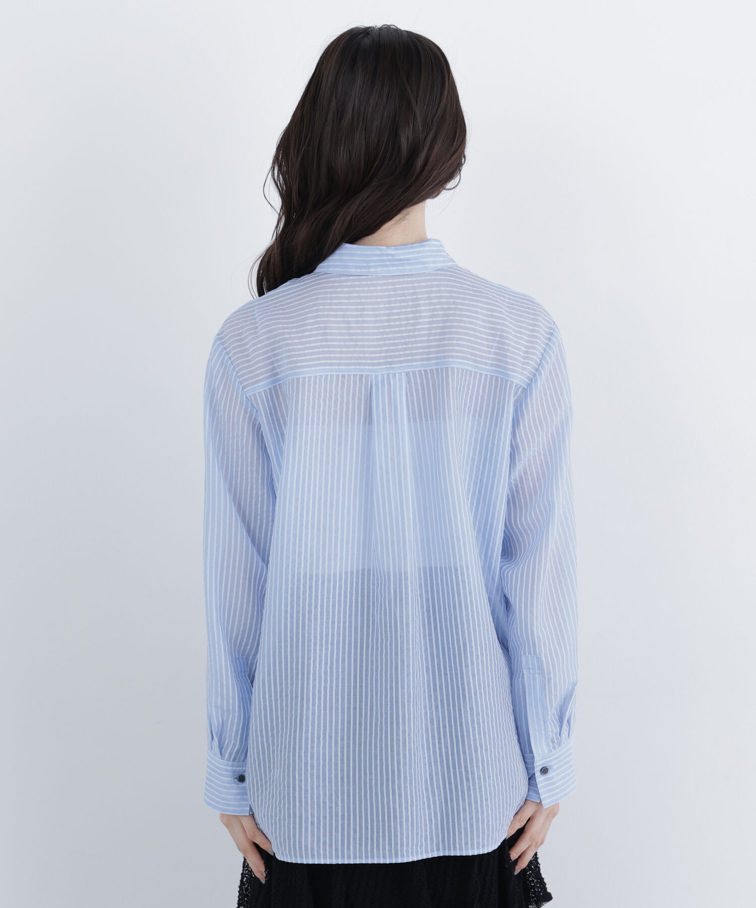  「〈N.〉シアーストライプシャツ」|シャツ・ブラウス|