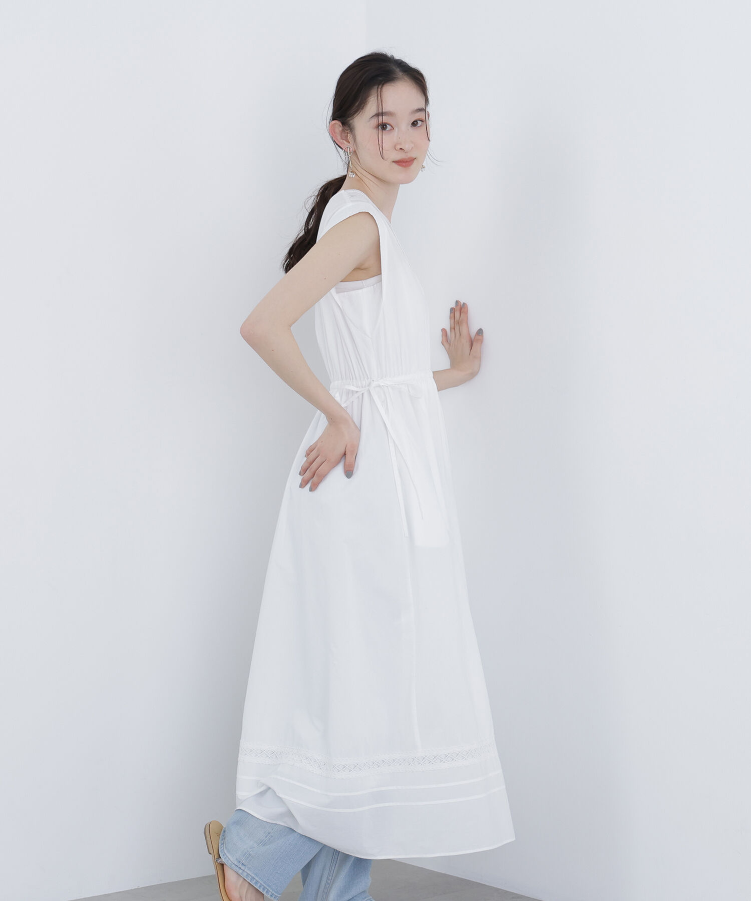  「〈N.〉ピンタックレースワンピース」|ワンピース|